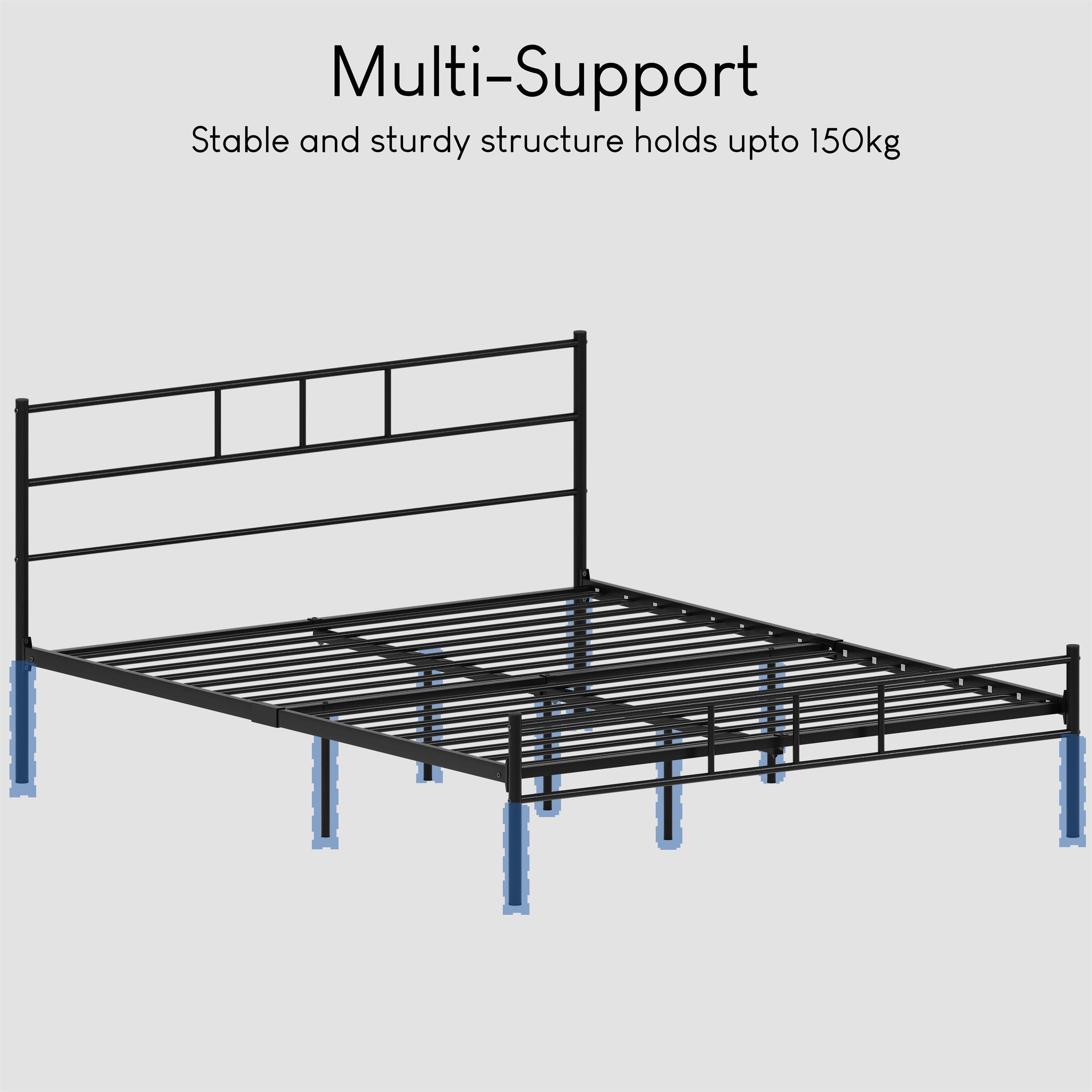 Black - Lassic - Vida Designs Dorset Bed 4ft6 Double - 7