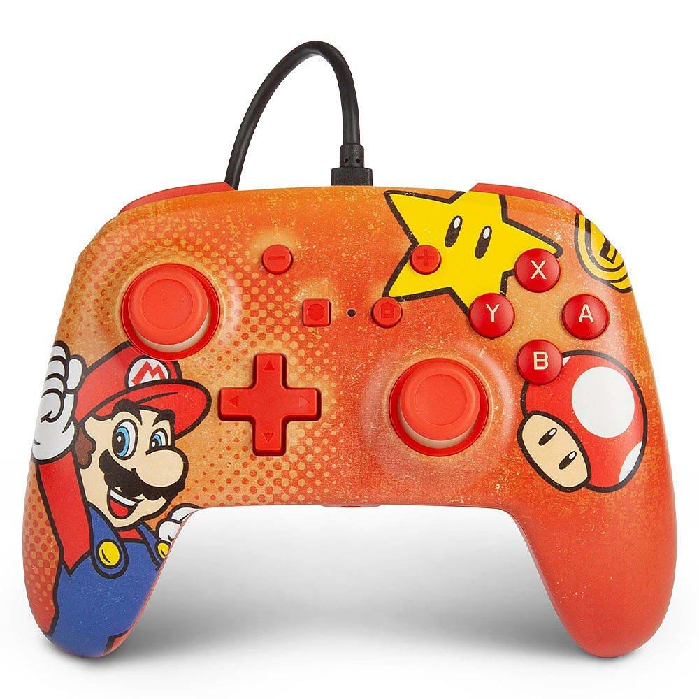 Mario Vintage - PowerA - Switch Enhanced Wired Controller – Mario Vintage - 1
