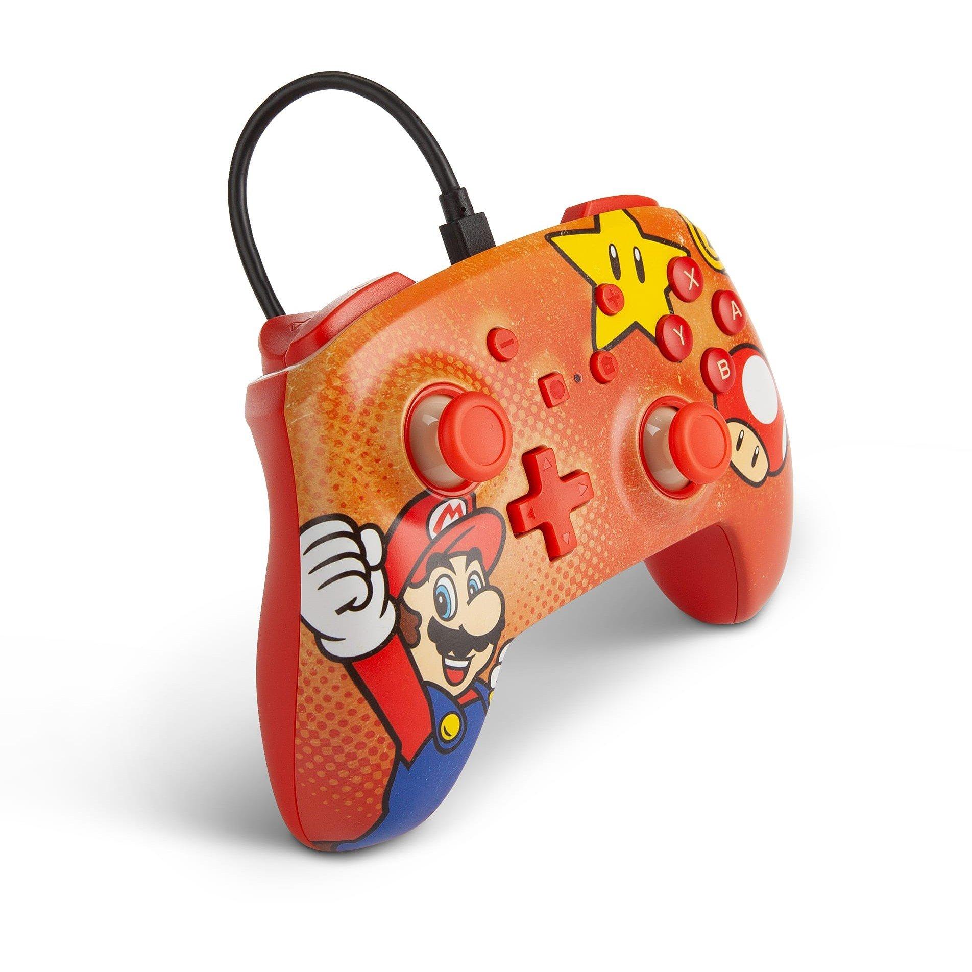 Mario Vintage - PowerA - Switch Enhanced Wired Controller – Mario Vintage - 2