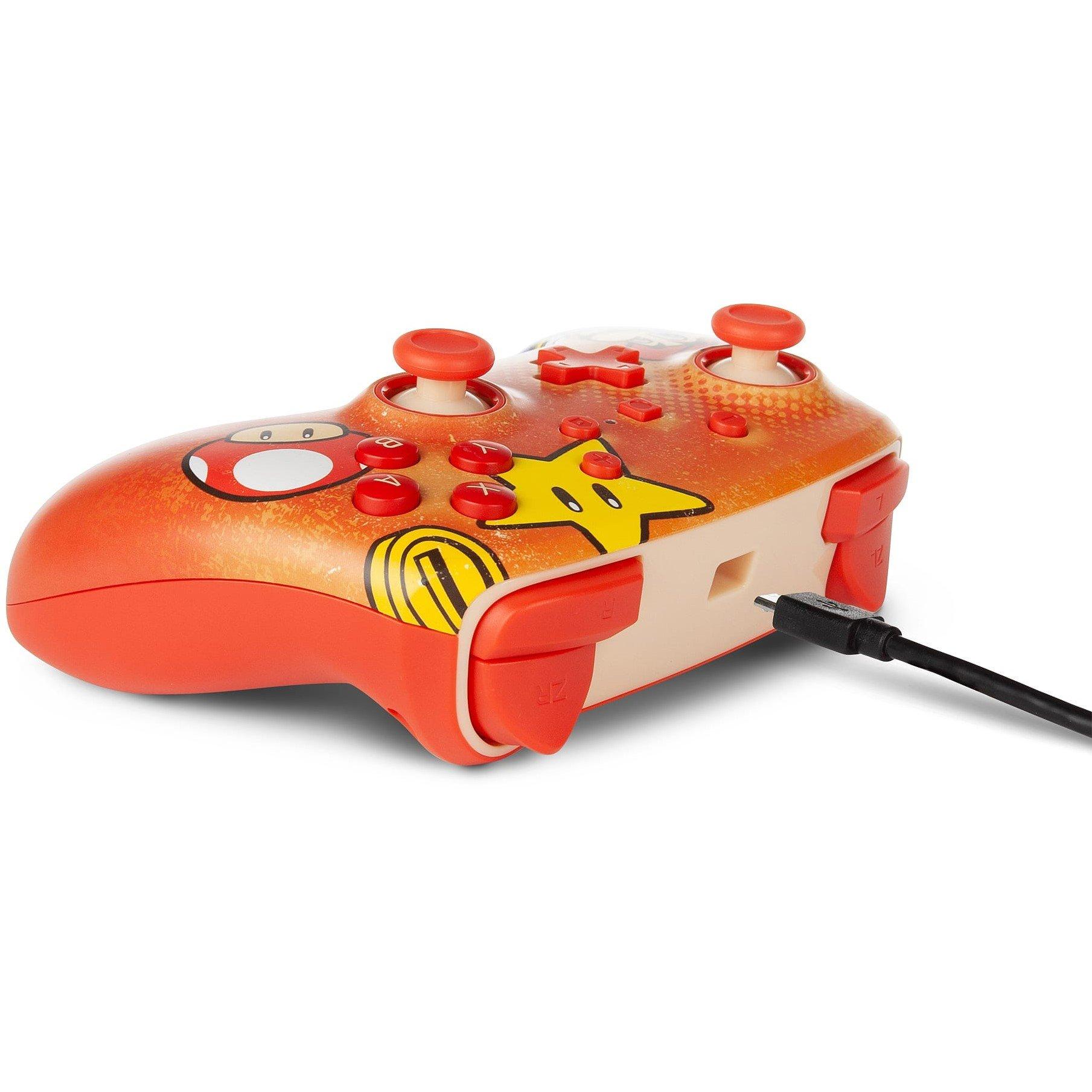 Mario Vintage - PowerA - Switch Enhanced Wired Controller – Mario Vintage - 5