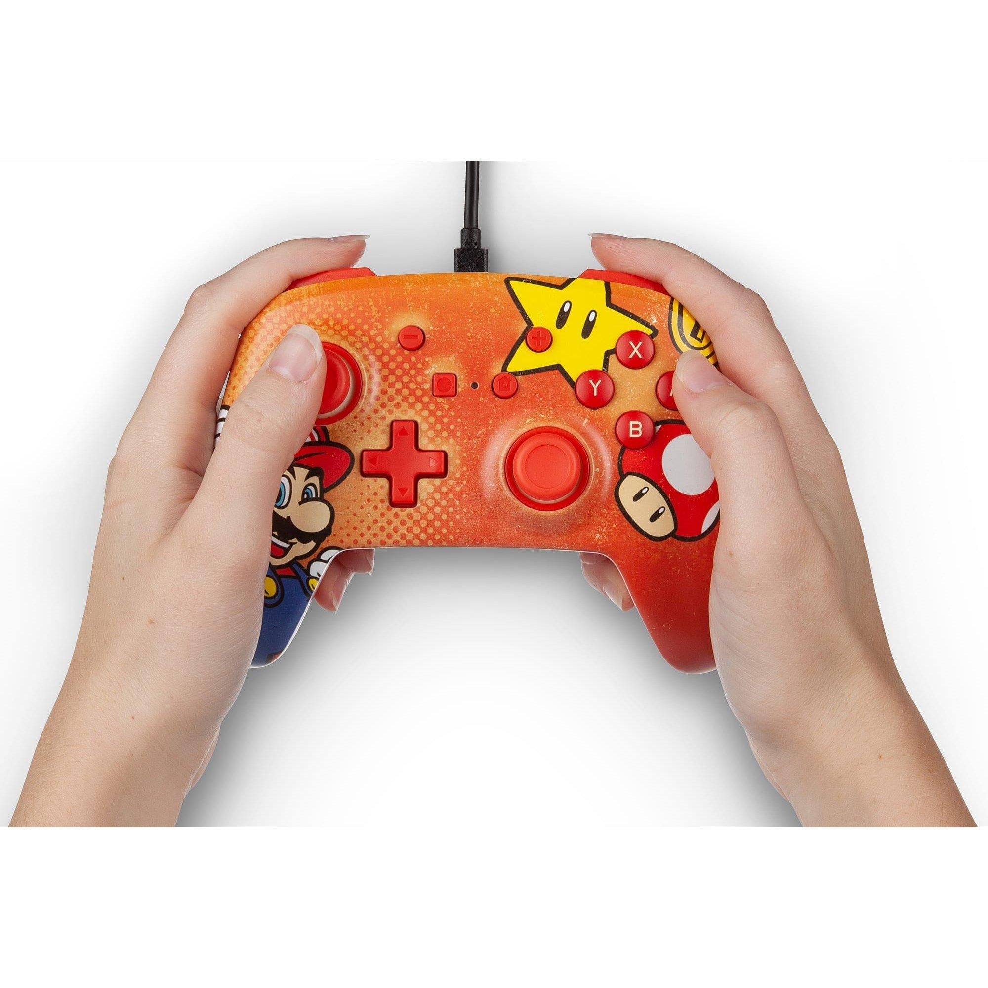 Mario Vintage - PowerA - Switch Enhanced Wired Controller – Mario Vintage - 9