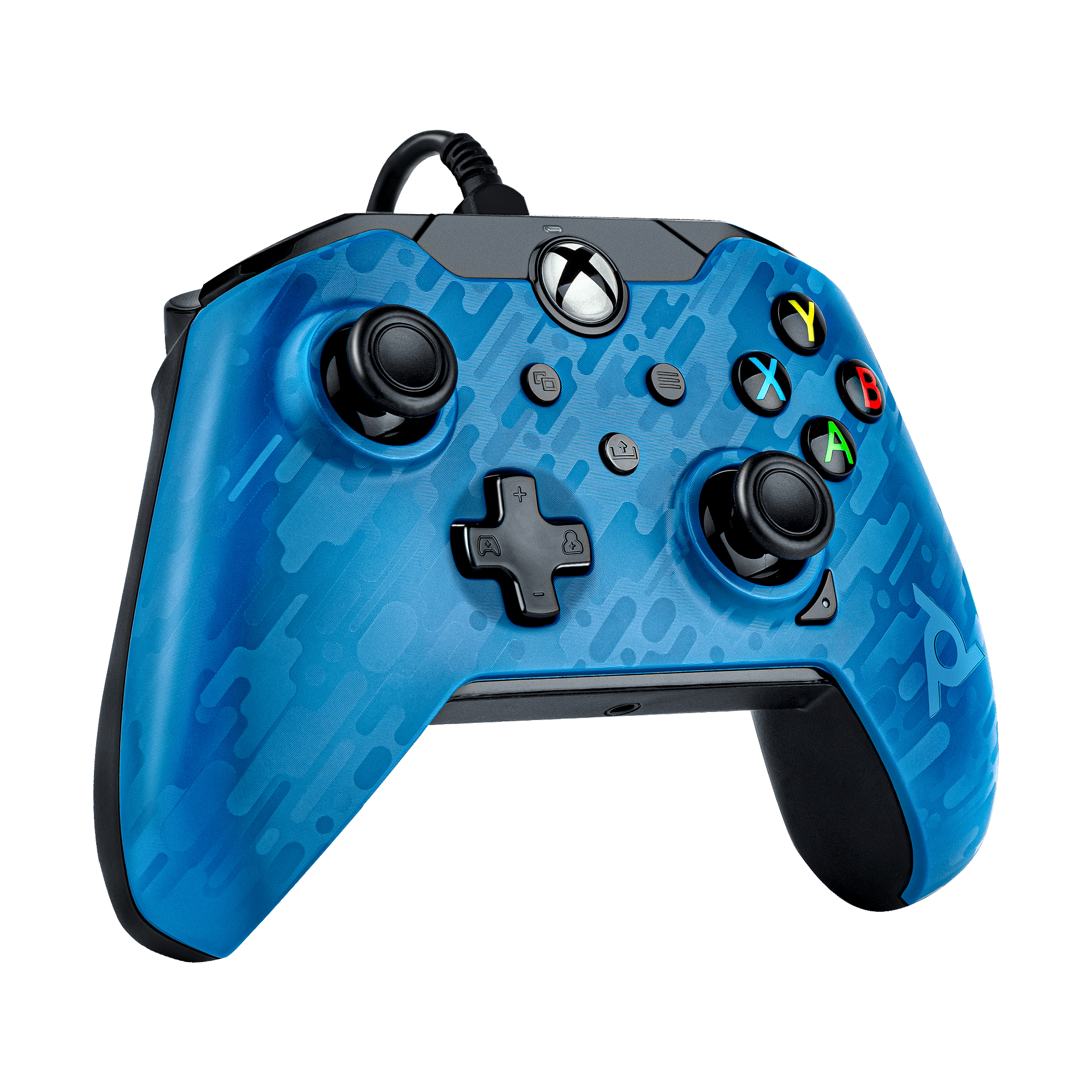 Xbox - PDP - Xbox Wired Controller - Camo Blue - 8