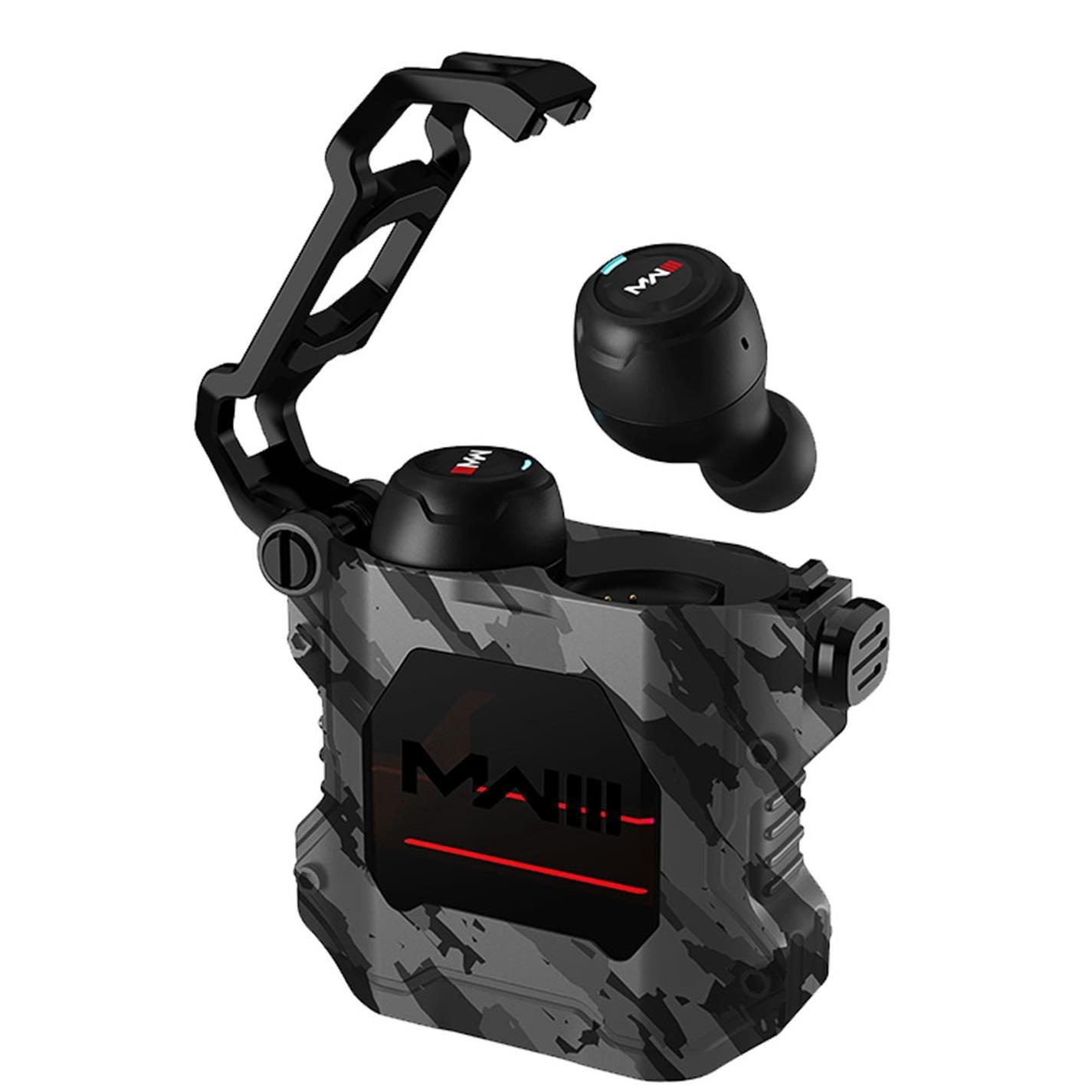 Black - OTL Technologies - Call Of Duty MW3 True Wireless Earbuds Black Camo - 1