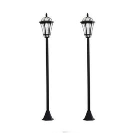 Outsunny Outsunny 2 PCS LED Garden Lights Lamp Post Solar