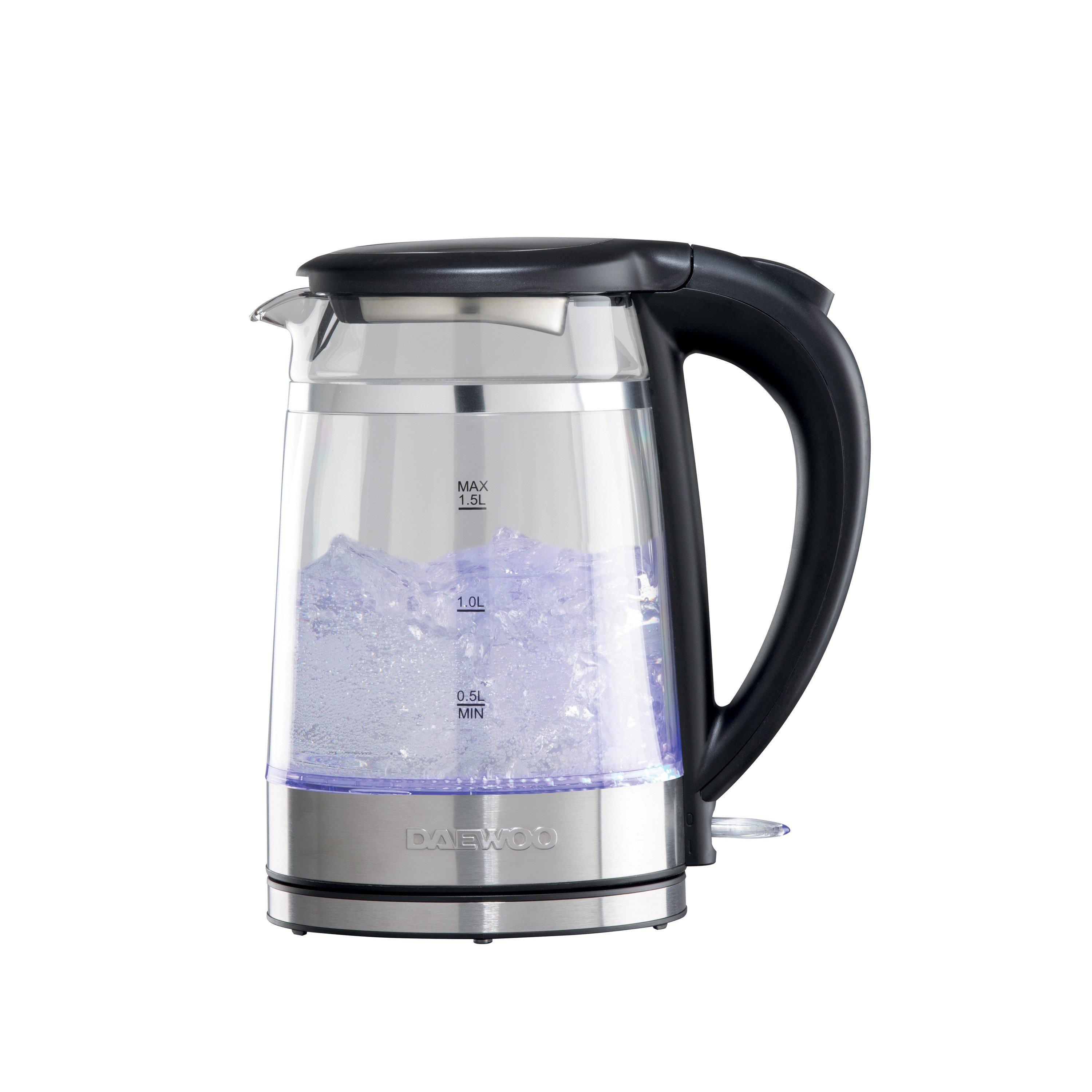 Clear - Daewoo Electricals - ECO COOL TOUCH GLASS KETTLE 3KW 1.5L - 4
