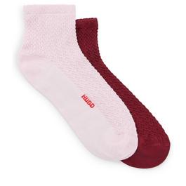 Hugo 2 Pack Fine Ribbed Crew Socks