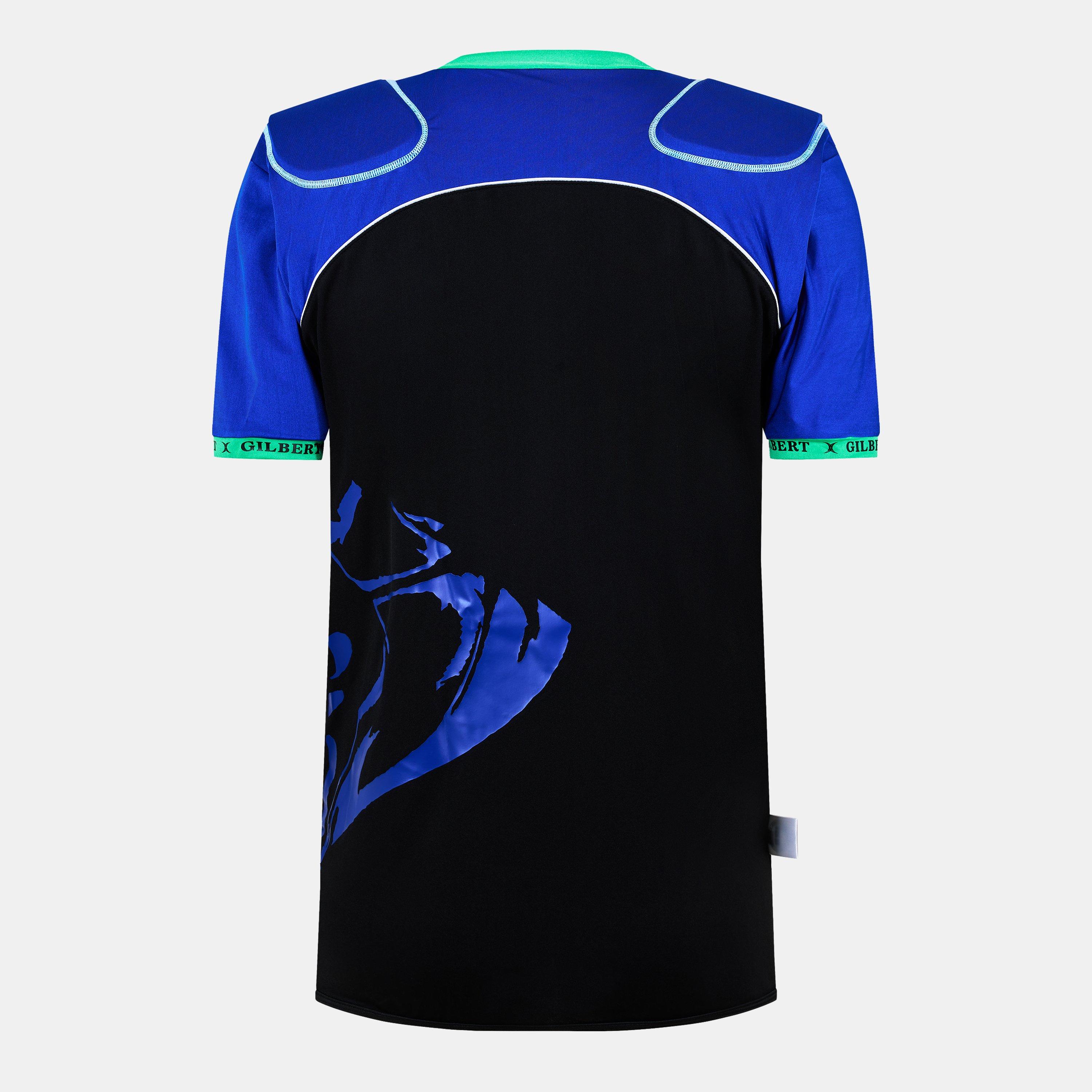 Black/Blue - Gilbert - Adults Blitz 99 Protective Rugby Pads - 2