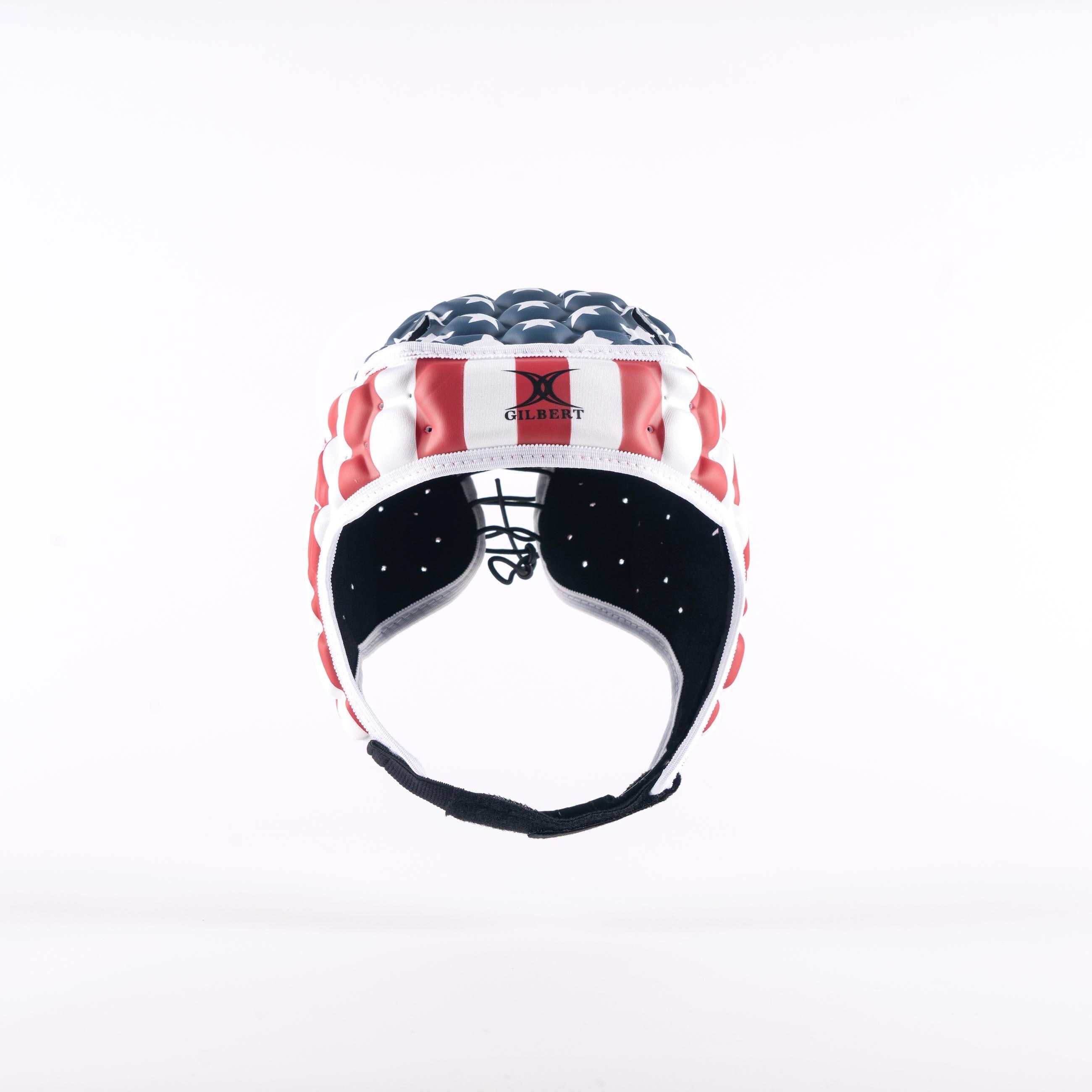 Crveno/Bijelo/Plavo - Gilbert - Kids Protective Rugby Head Guards - 1
