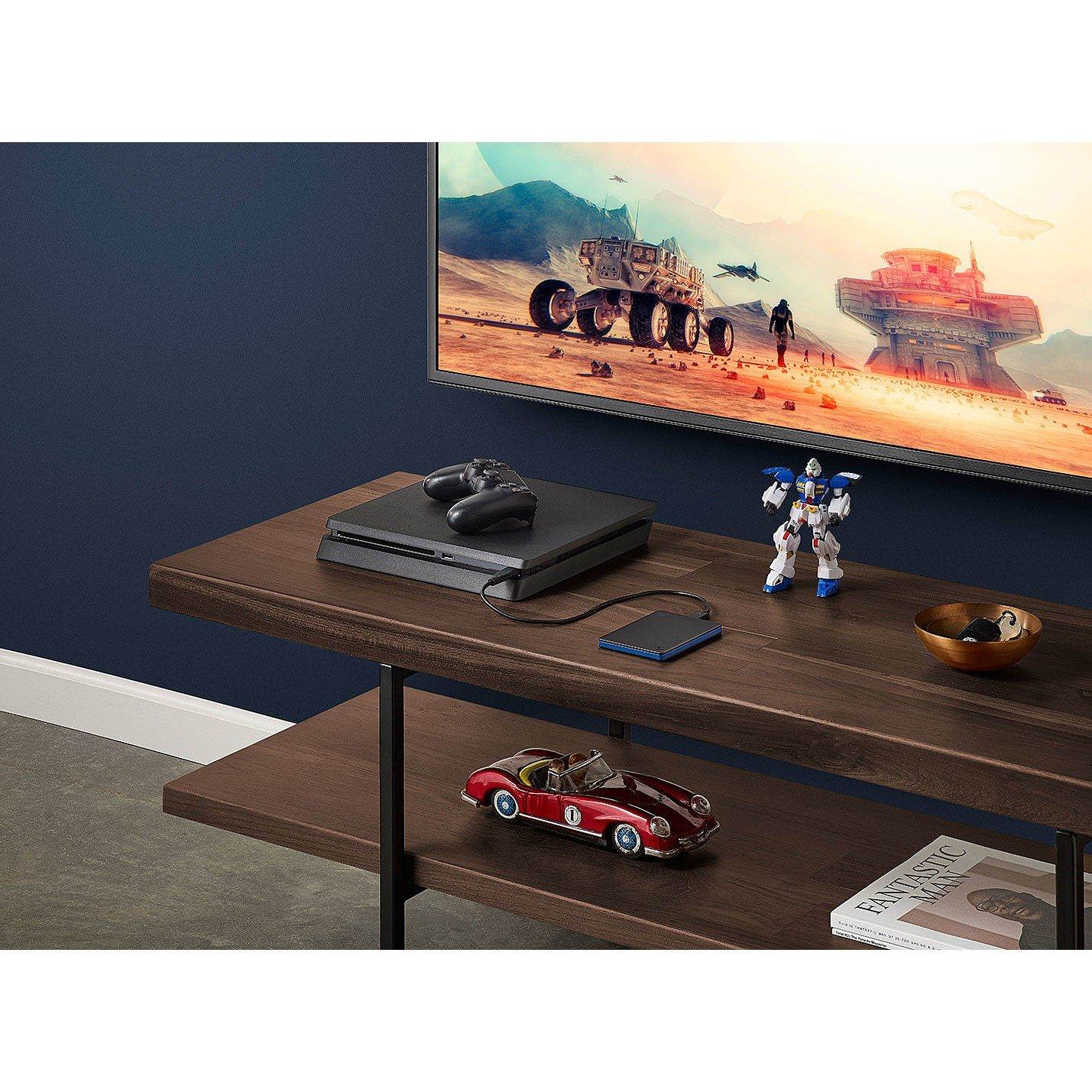 2TB - Seagate - 2TB Game Drive for PS4 - Black - 4