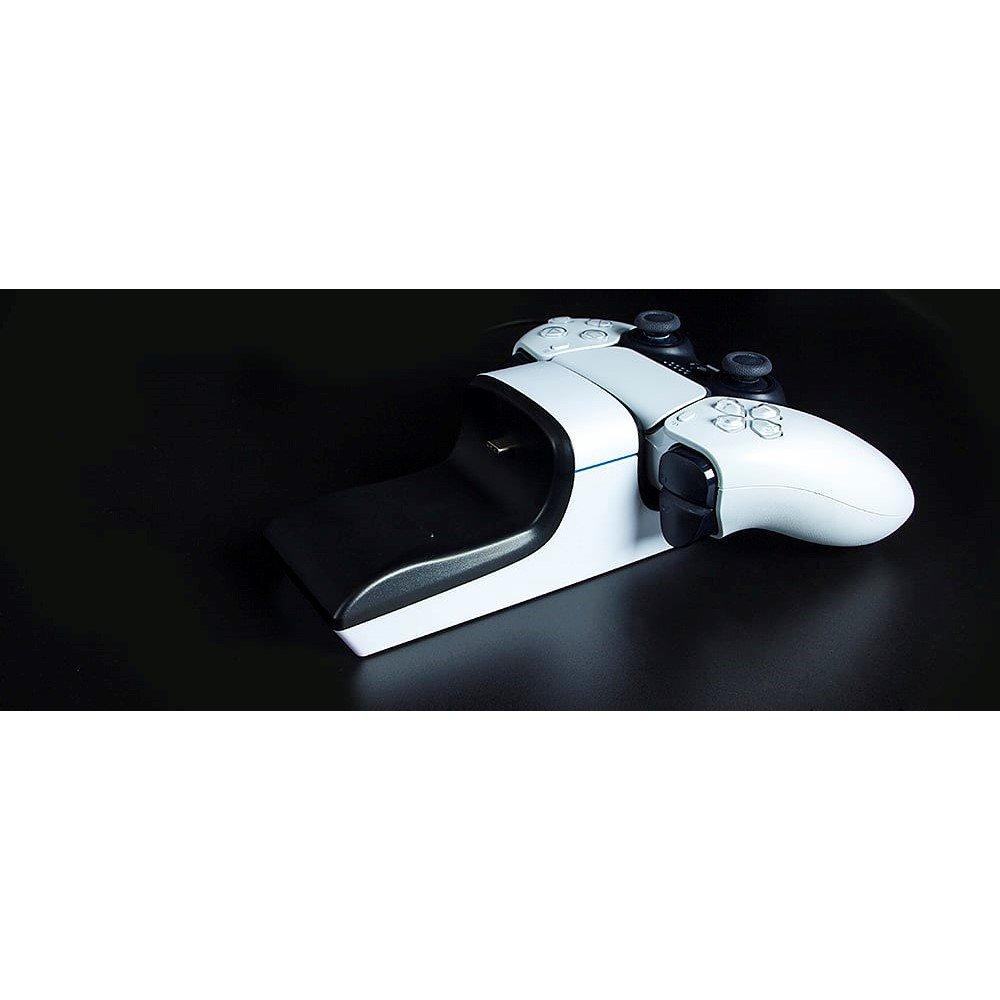 Blanc - GAMEware - White Dual Charger for PS5 - 7