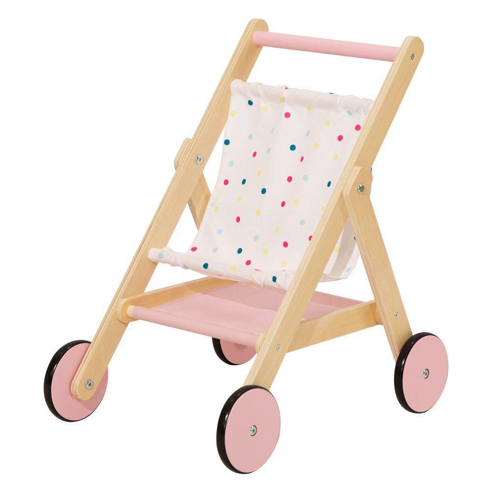 ple - Tooky Toy - Wooden Dolls Pushchair - 1