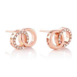 Olivia Burton Olivia Burton Bejewelled Interlinked Stud Earrings Womens