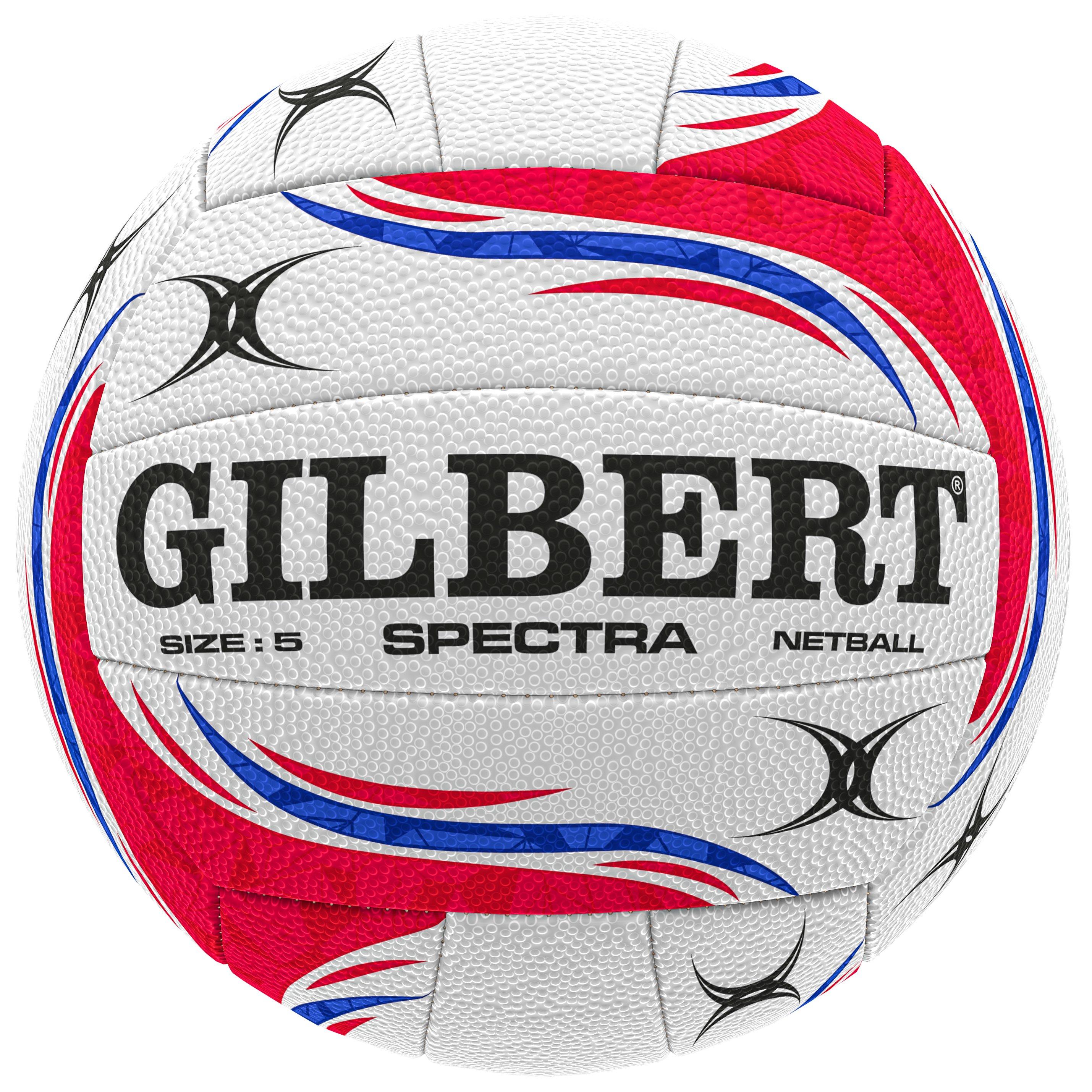 White/Blue/Red - Gilbert - Spectra Match Netball