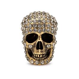 Alexander McQueen Pave Skull Stud Earring