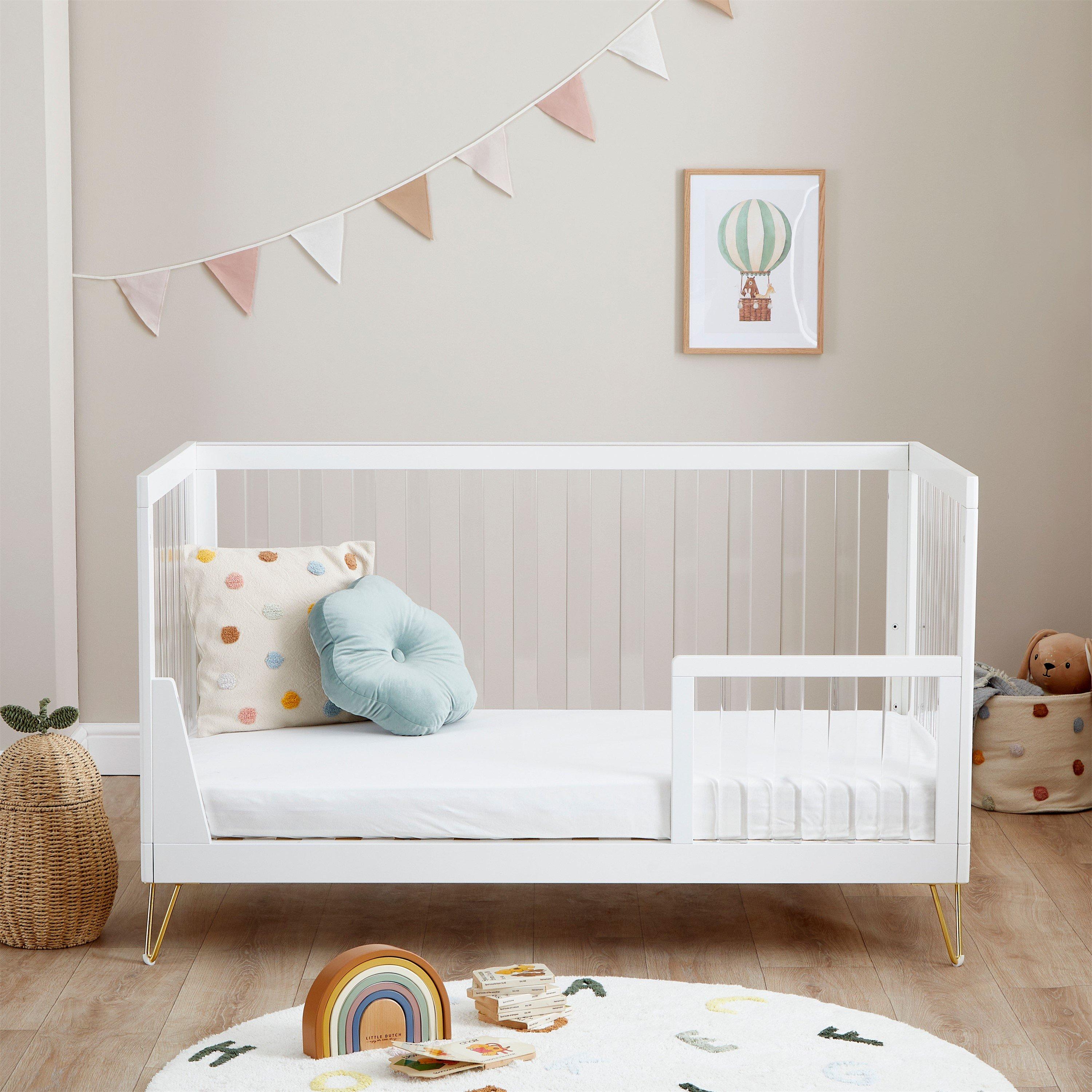 Acrylic - Babymore - Kimi XL Acrylic Cot Bed - 5