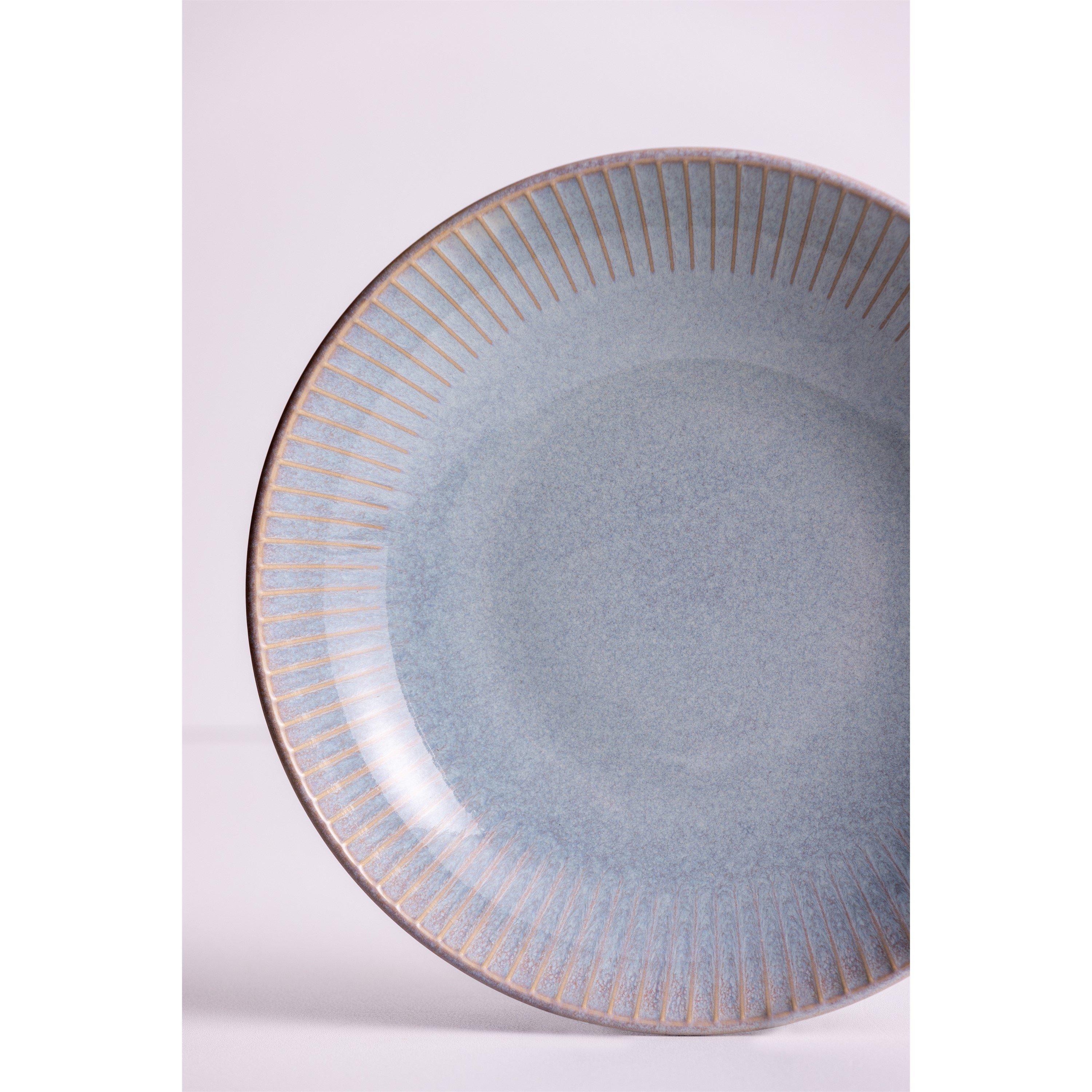 Mason Cash  Reactive Linear Pasta Bowls X4 Grey - 23cm