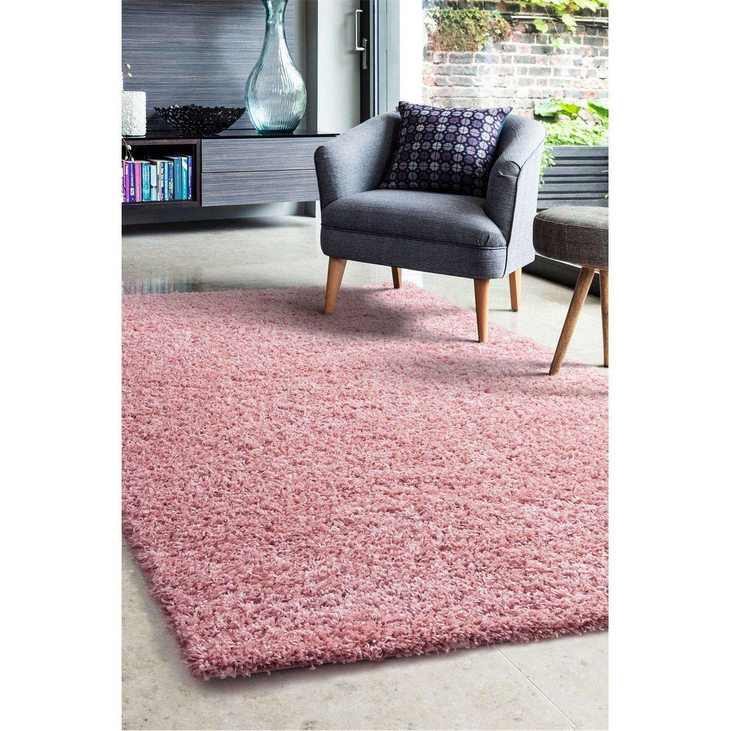 Homemaker Blush Jazz Shaggy Cosy Rug - Image 4