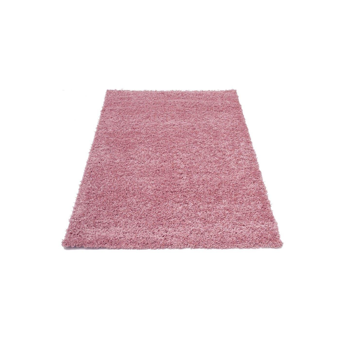 Blush Pink - Studio - Delta Shaggy Rug41 - 4