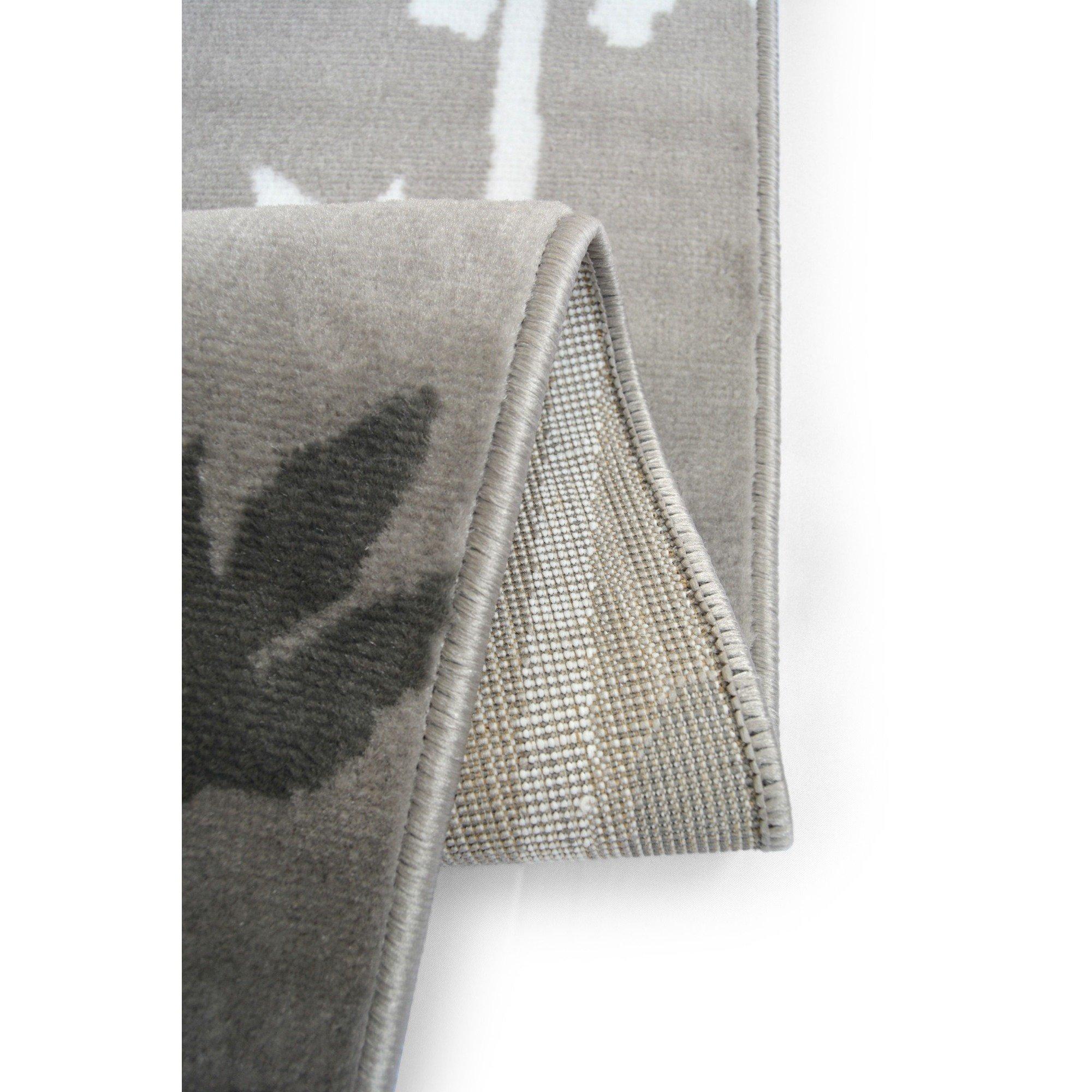 Grey - Homemaker - Floral Butterfly Rug Grey - 2