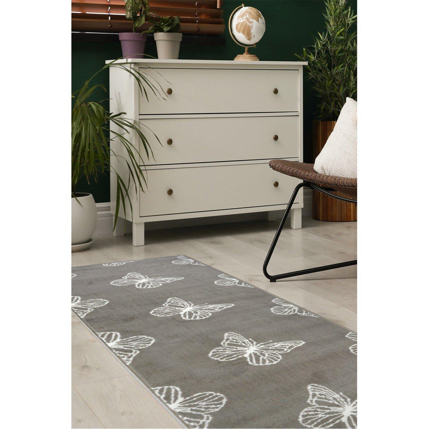 Silver - Homemaker - Butterfly Scatters rug - 3