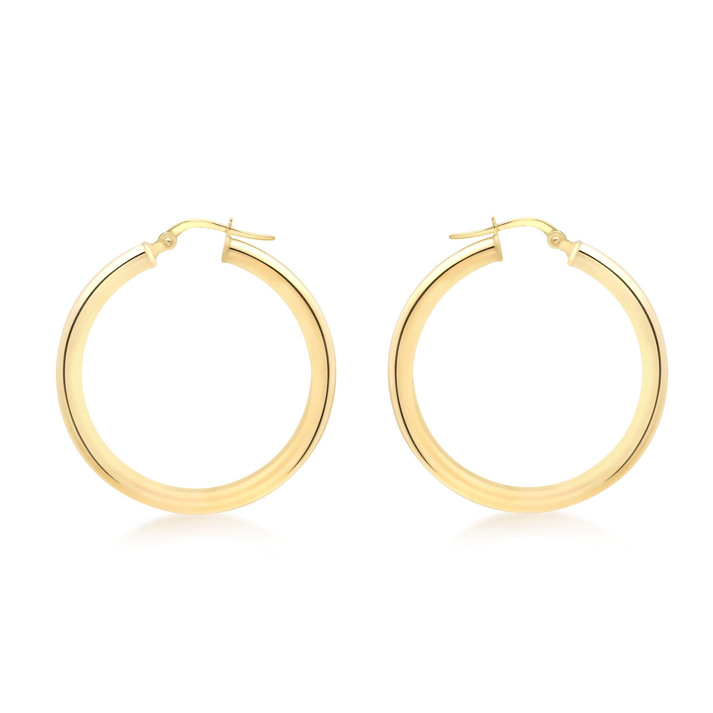Yellow Gold - Be You - 9ct Gold Tube Hoops - 5