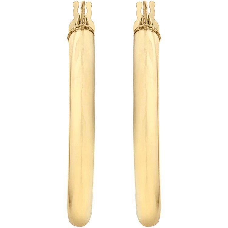 Yellow Gold - Be You - 9ct Gold Tube Hoops - 6