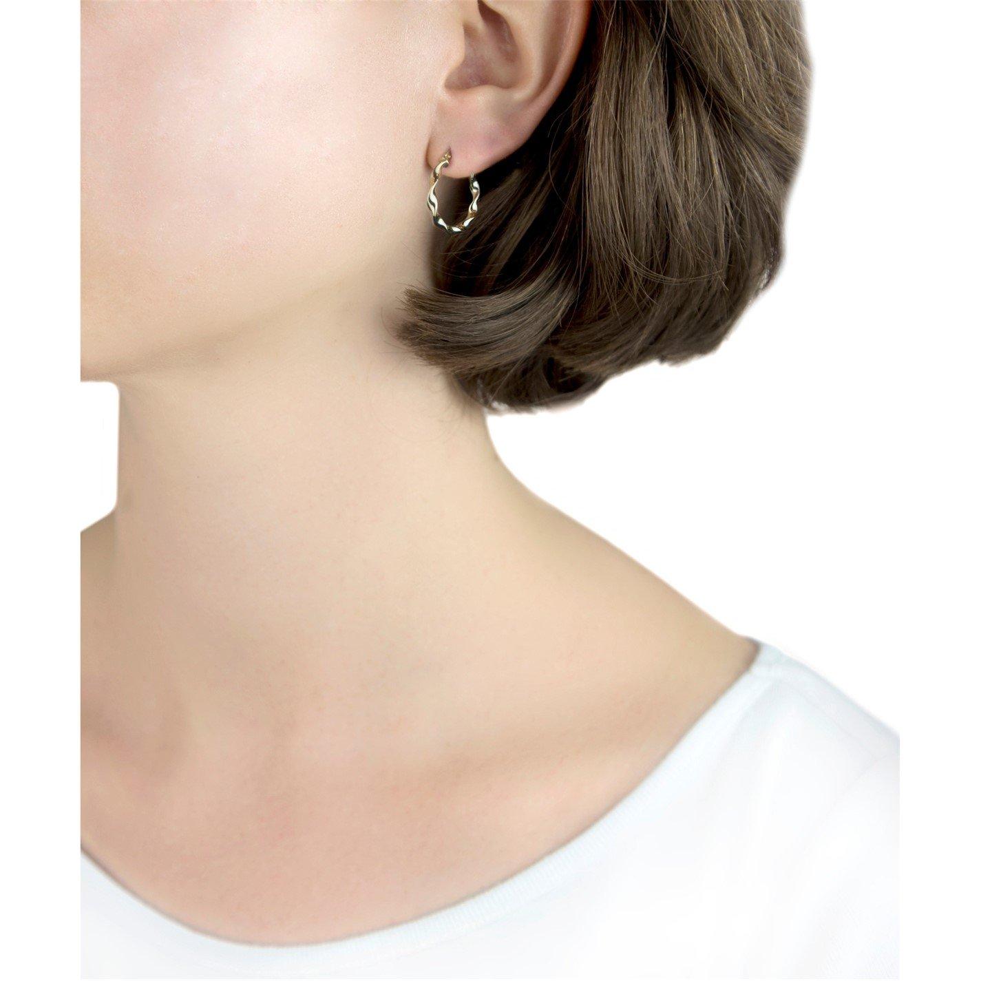 Yellow Gold - Be You - 9ct Gold Twist Hoops - 2