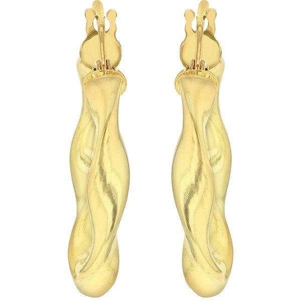 Yellow Gold - Be You - 9ct Gold Twist Hoops - 3