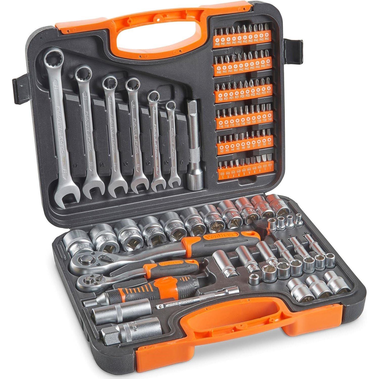 Black - VonHaus - VonHaus 104 Piece Socket Set - 1
