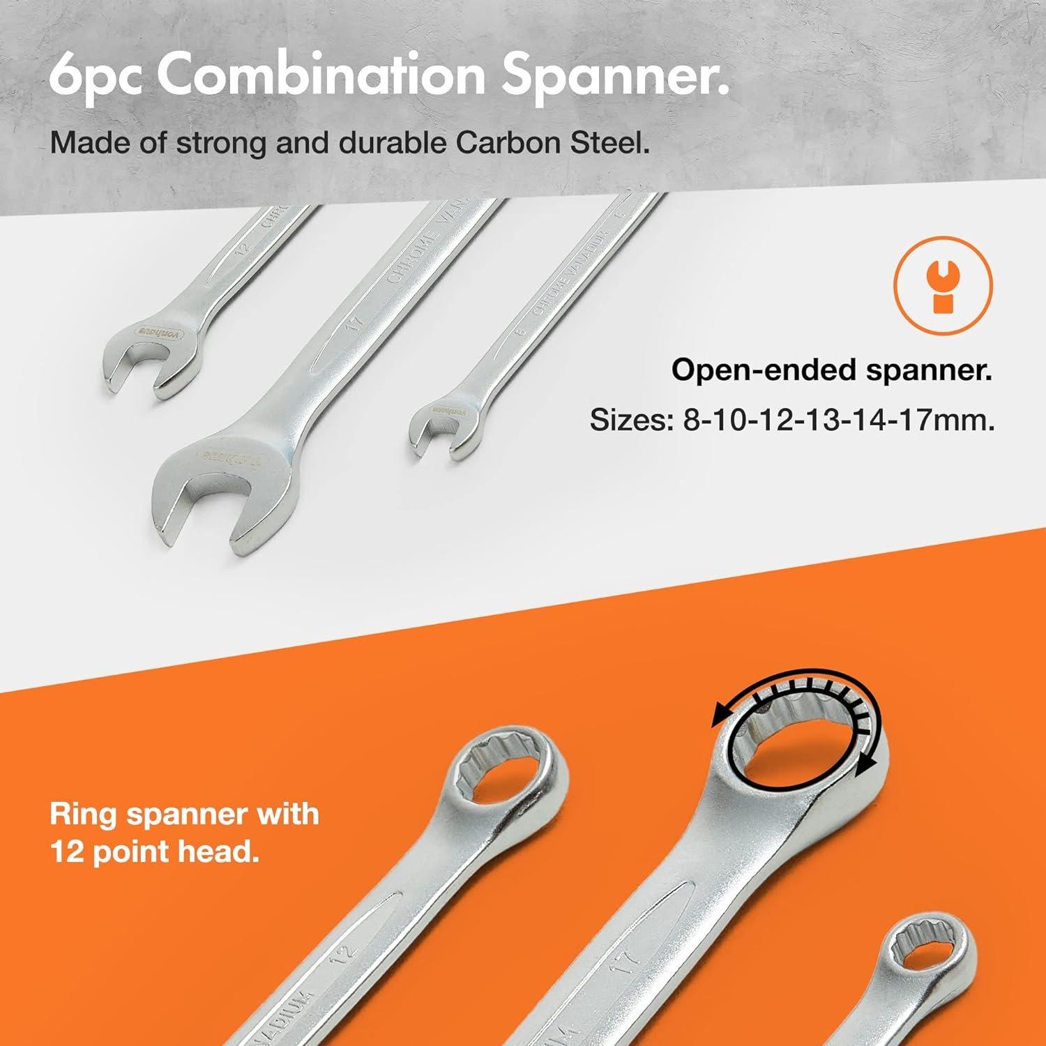 Black - VonHaus - VonHaus 104 Piece Socket Set - 7