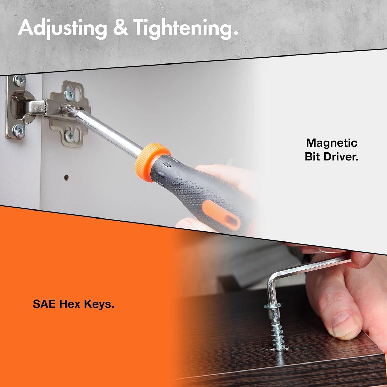 Black - VonHaus - VonHaus 92Pc Tool Set With Heavy Duty Bag - 3