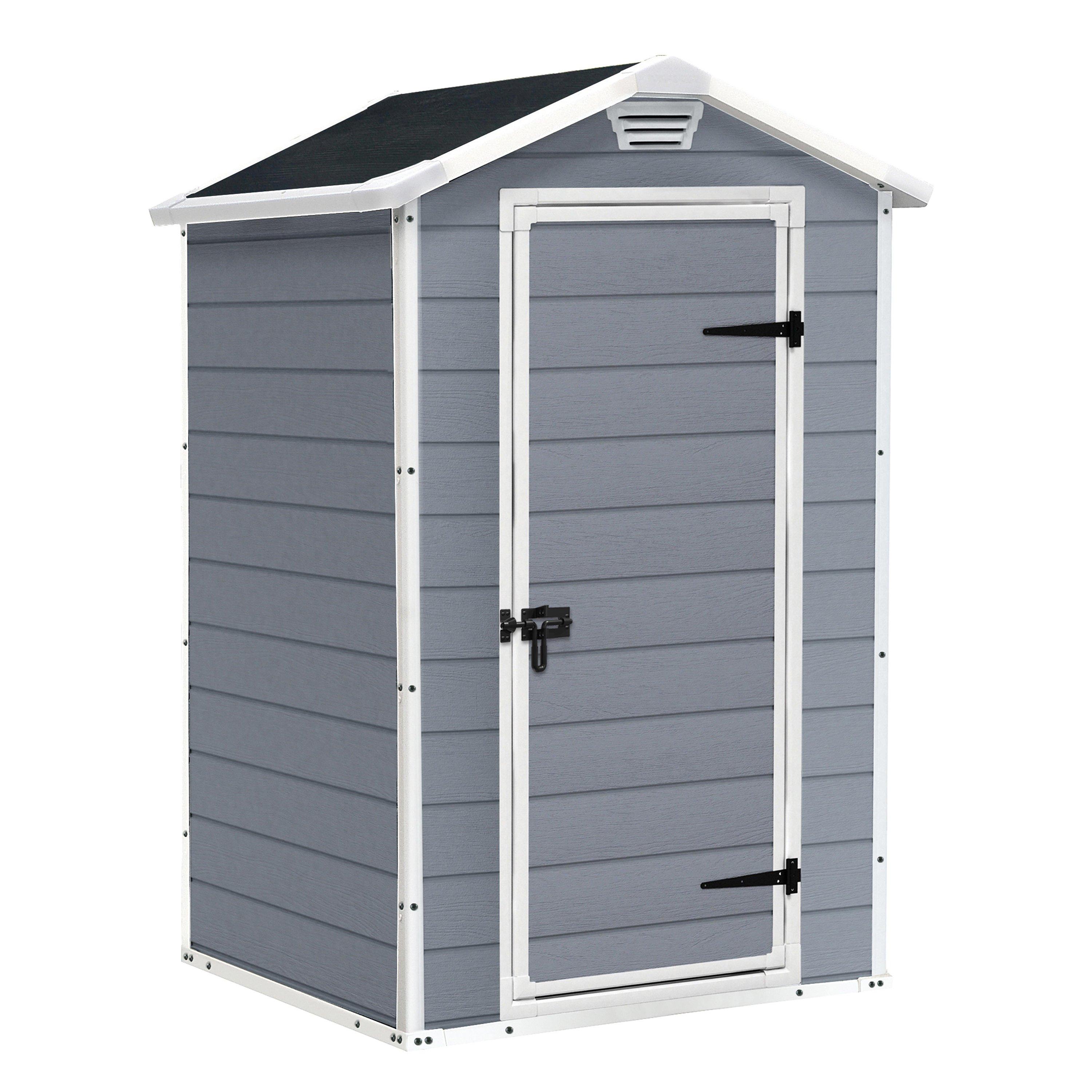 Keter  Manor 4X3ft Shed - Grey