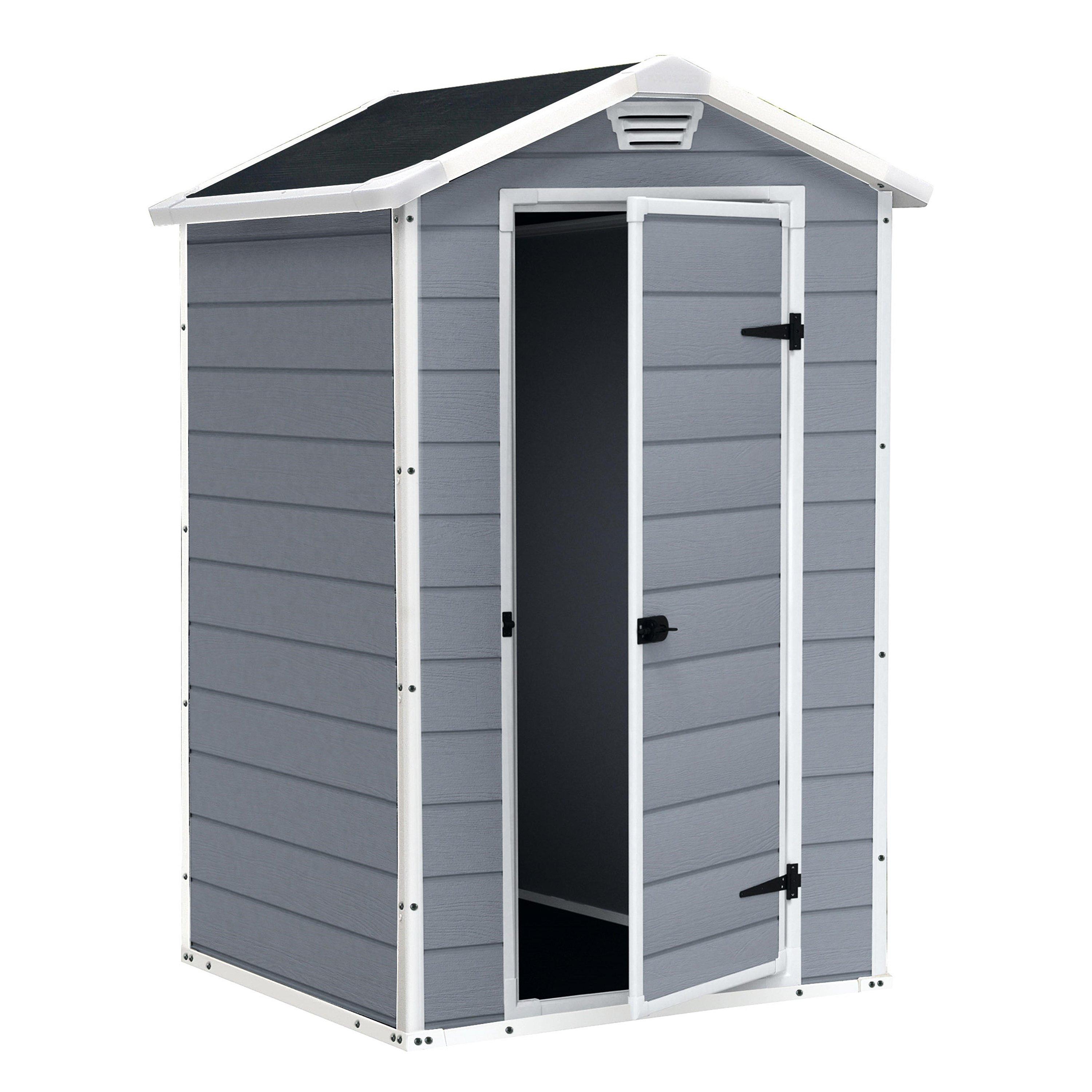 Grey - Keter - Manor 4x3ft Shed - 2