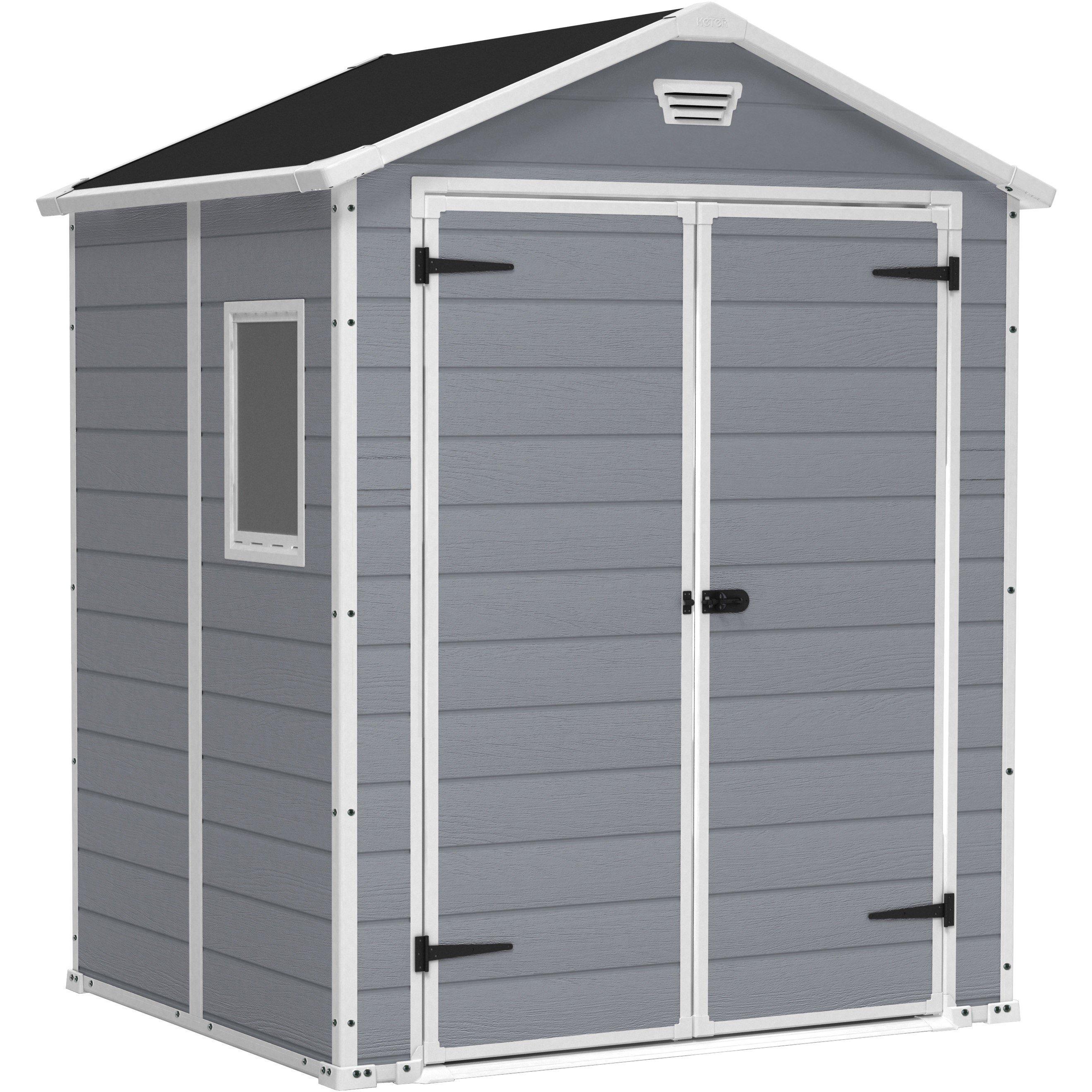 Grey - Keter - Manor Grey Shed 6x5ft - 1