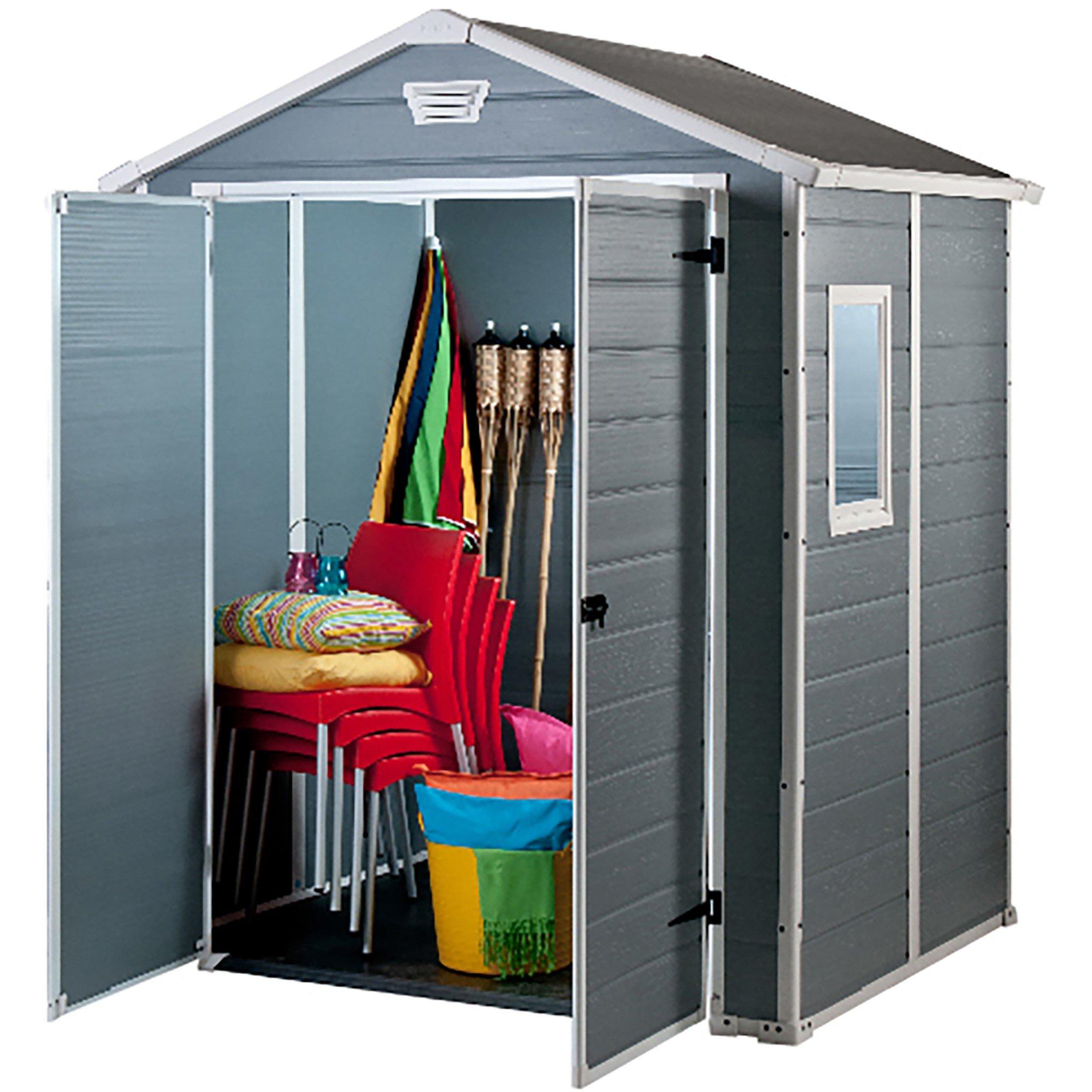 Grey - Keter - Manor Grey Shed 6x5ft - 2