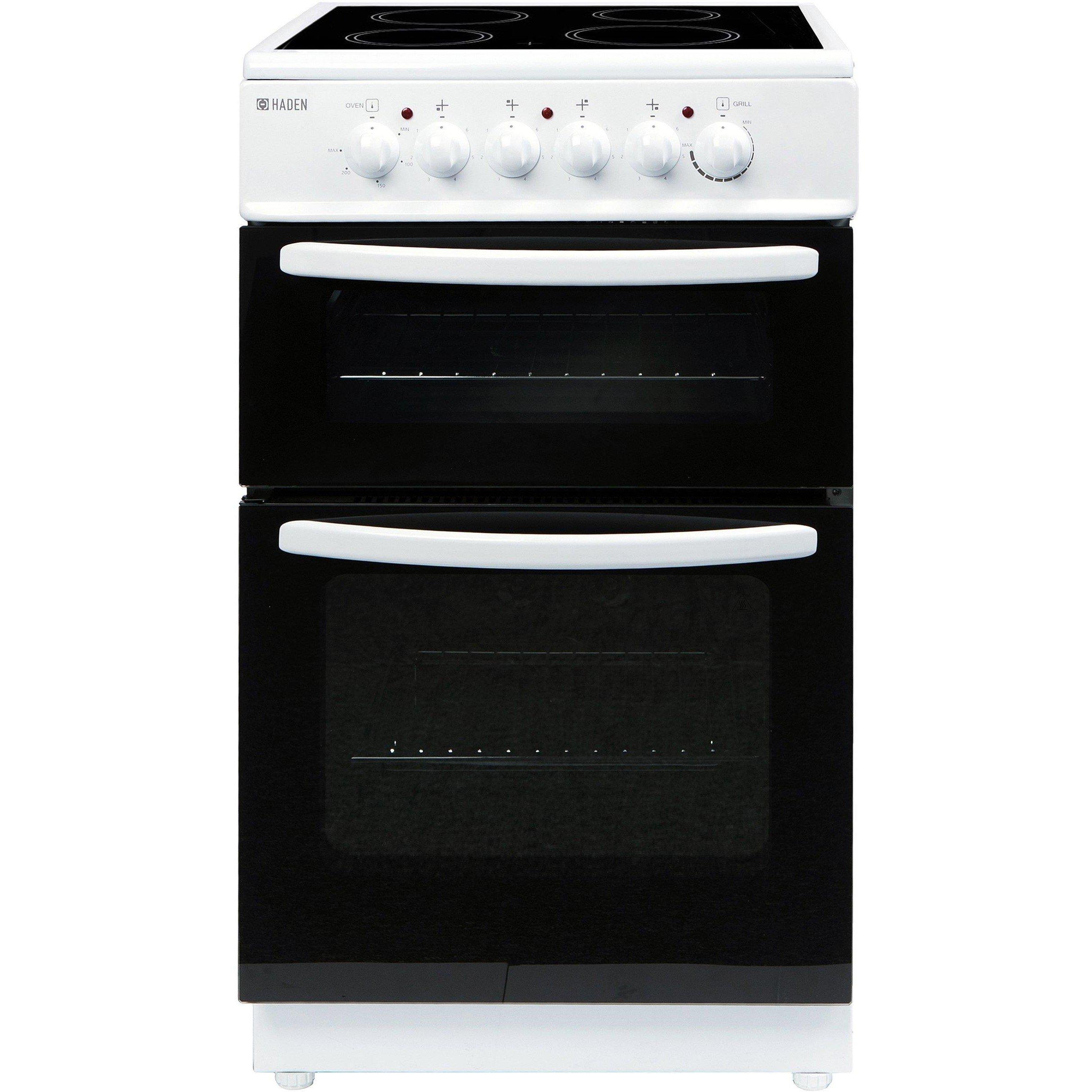 White - Haden - HECT50W Freestanding Twin Cavity Cooker