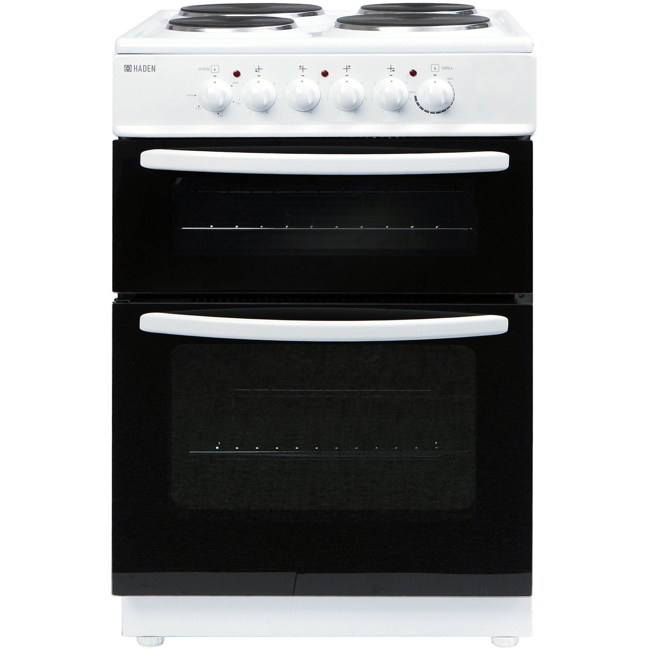 White - Haden - HEST60W 60cm Electric Twin Cavity Cooker -193124