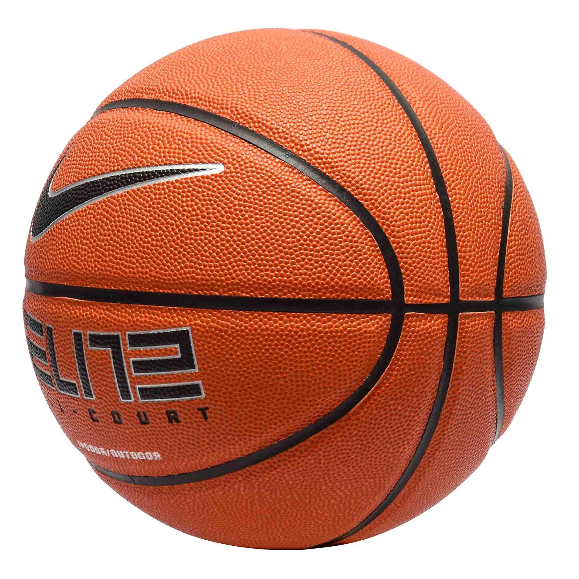 Amber/Blk/Sil - Nike - Elite All Court Basketball - 2
