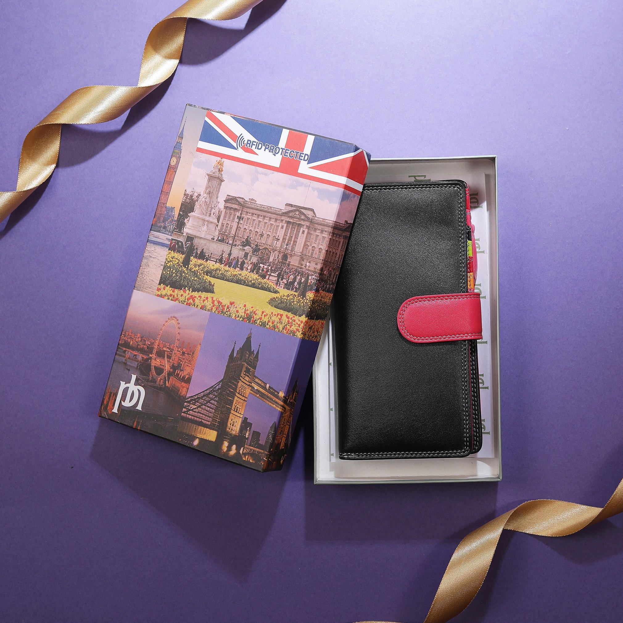 Black - PRIMEHIDE Leather - London Collection Vertical Purse - 5