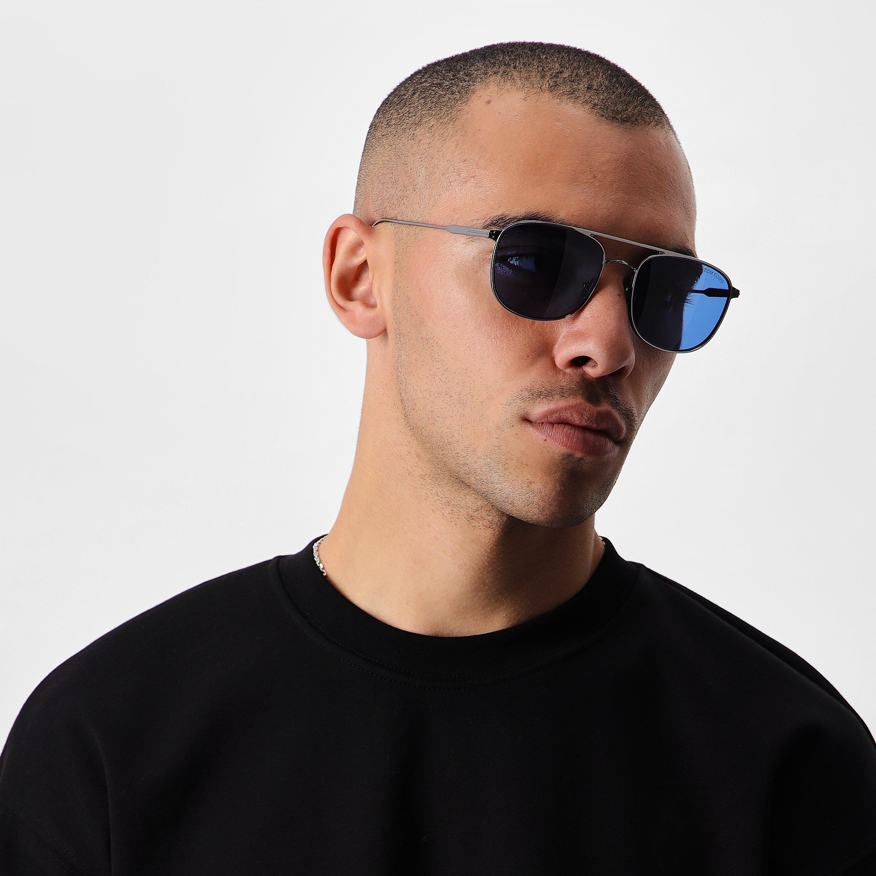 Shiny Blue 14V - Tom Ford - Jake Sunglasses - 2