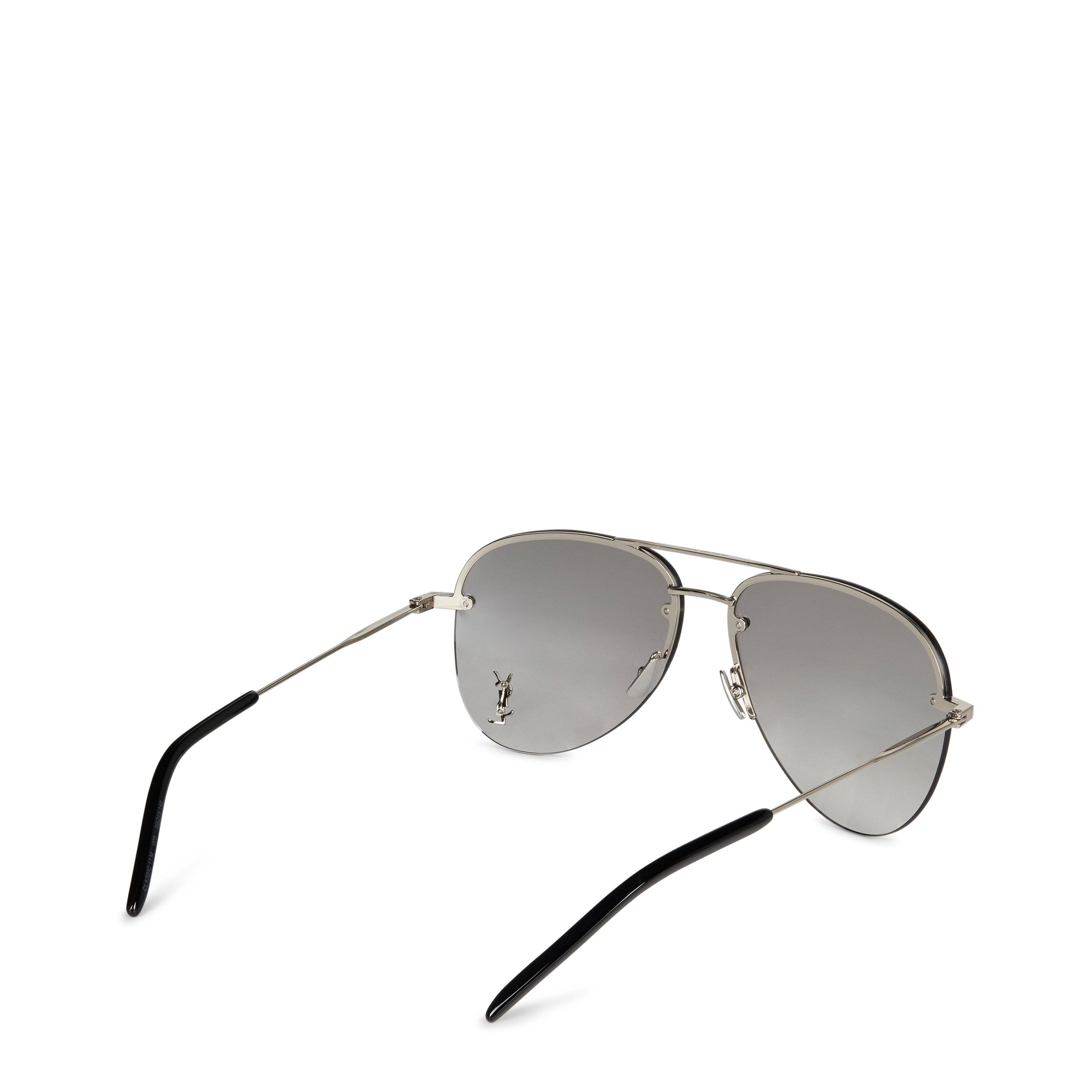 Black/Silver - Saint Laurent - Classic 11m Sunglasses - 6