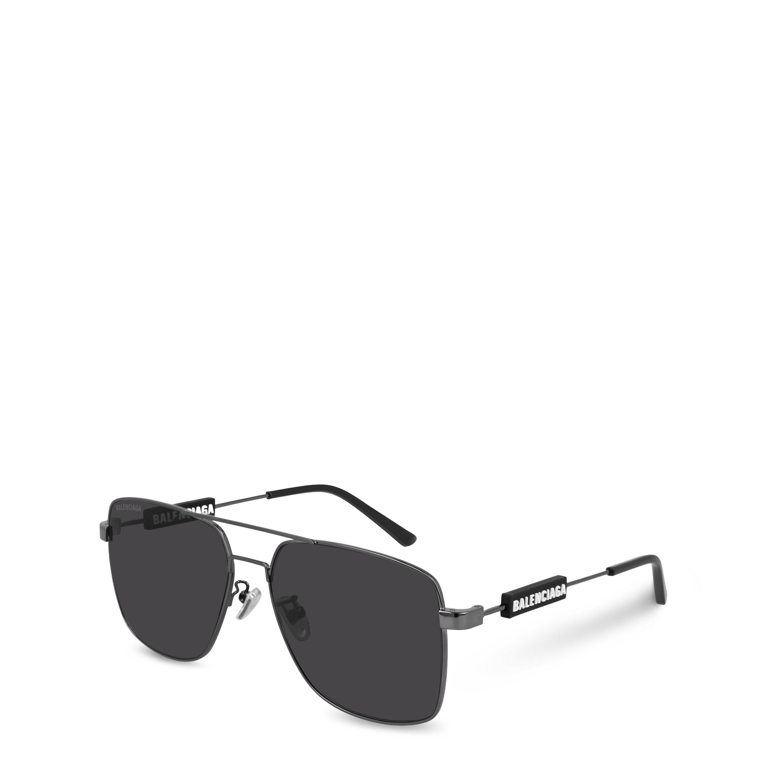 Balenciaga Aviator Sunglasses - Black/Silver