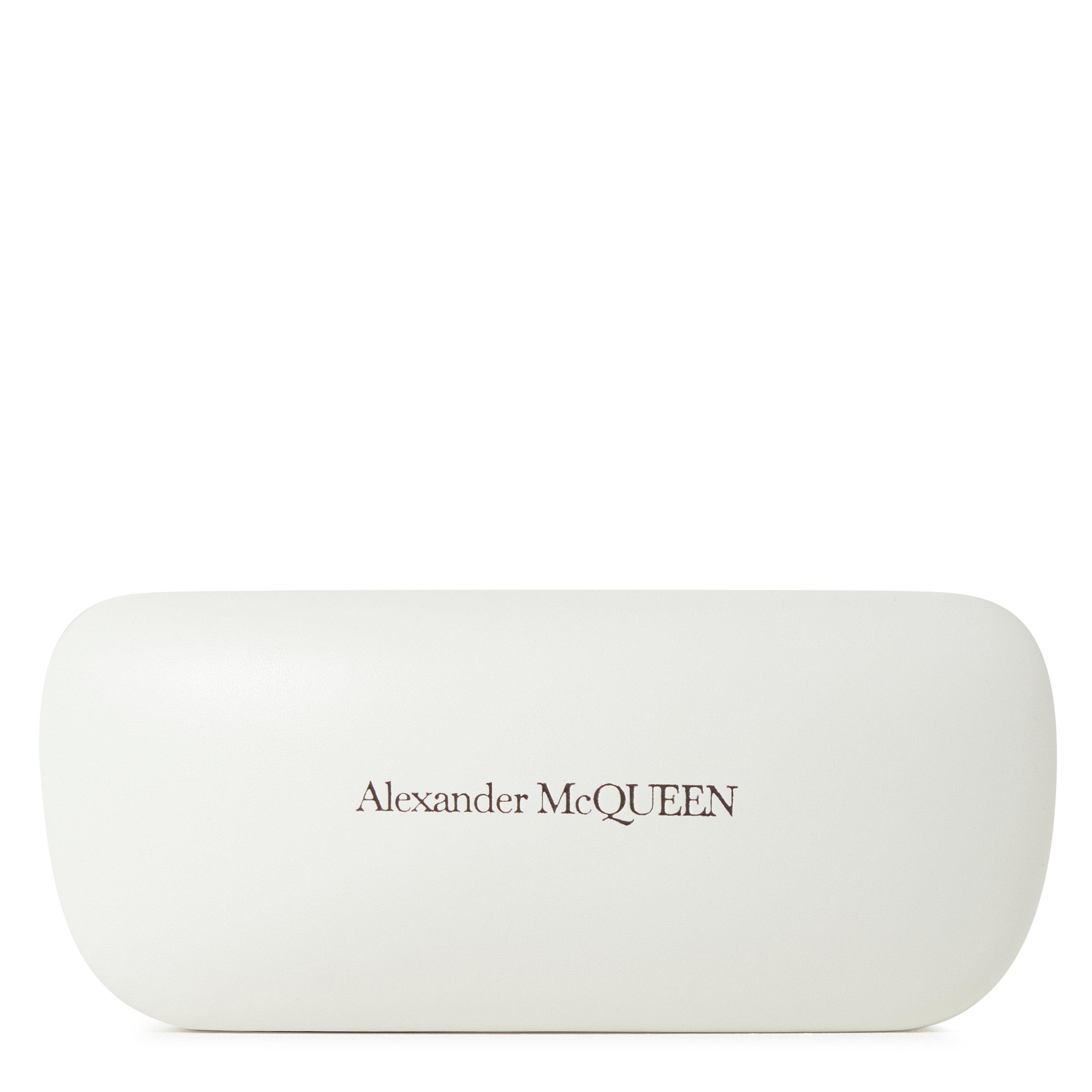 Black/Grey - Alexander McQueen - Flat Top Sunglasses - 4
