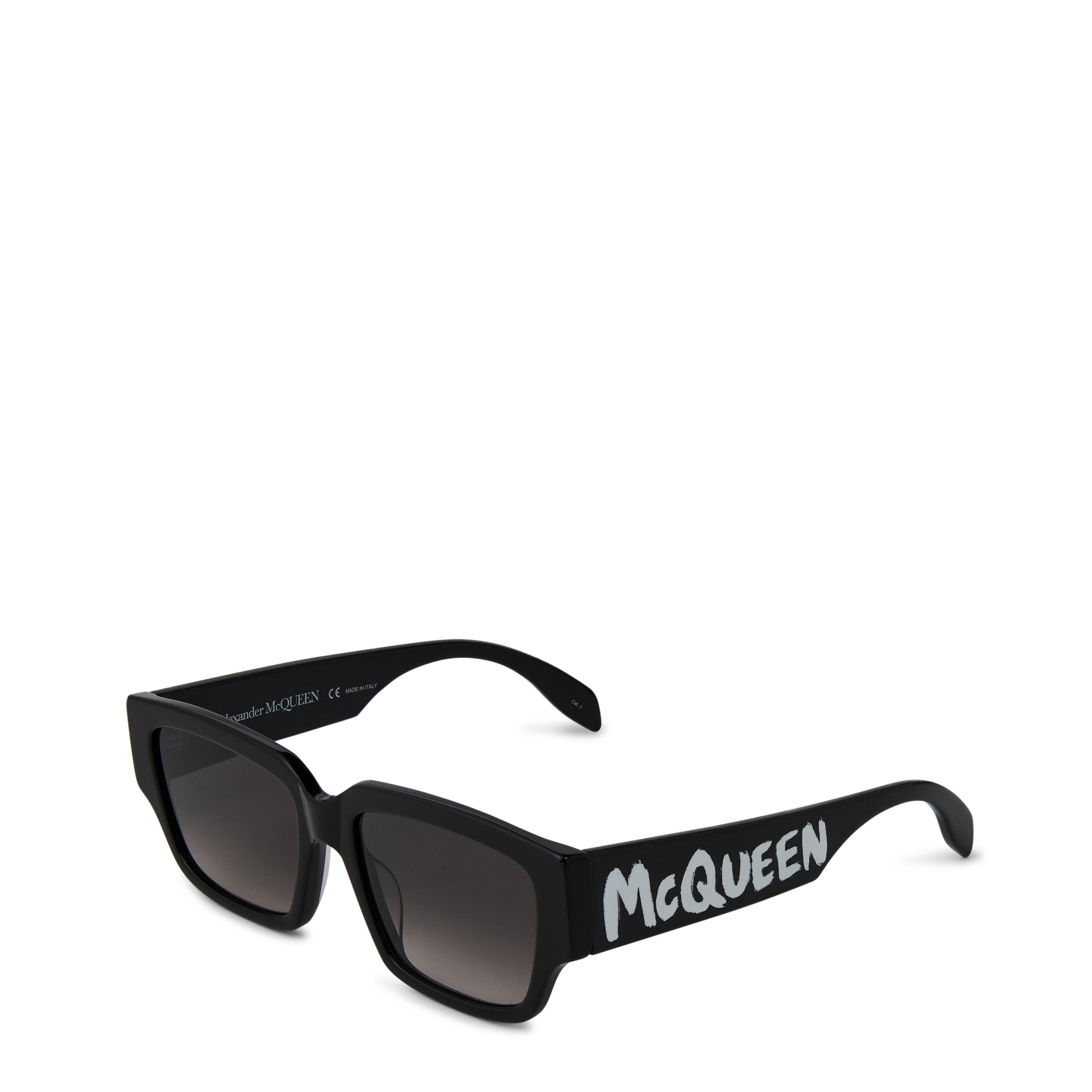 Black Grey 001 - Alexander McQueen - Graffiti Sunglasses - 1