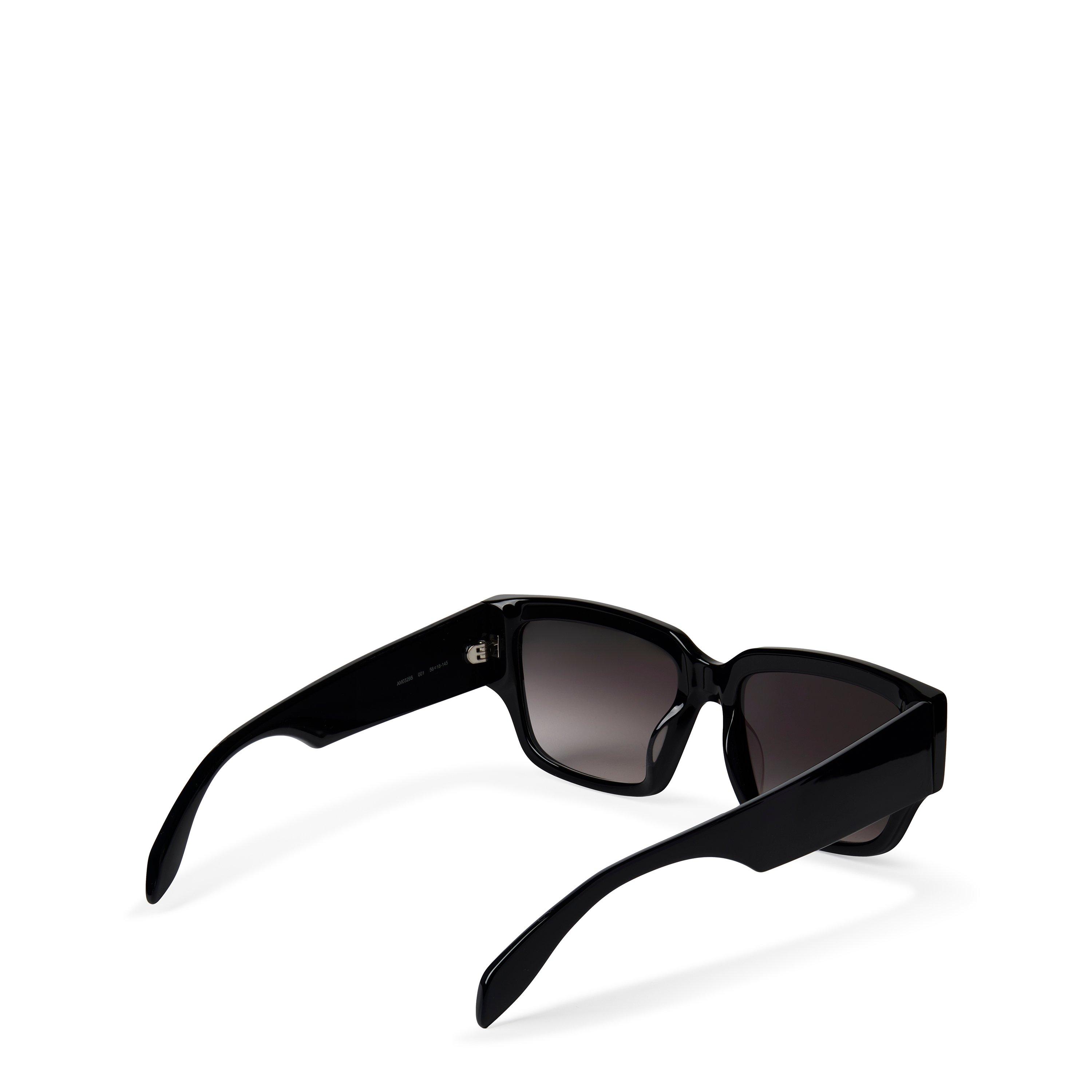 Black Grey 001 - Alexander McQueen - Graffiti Sunglasses - 3
