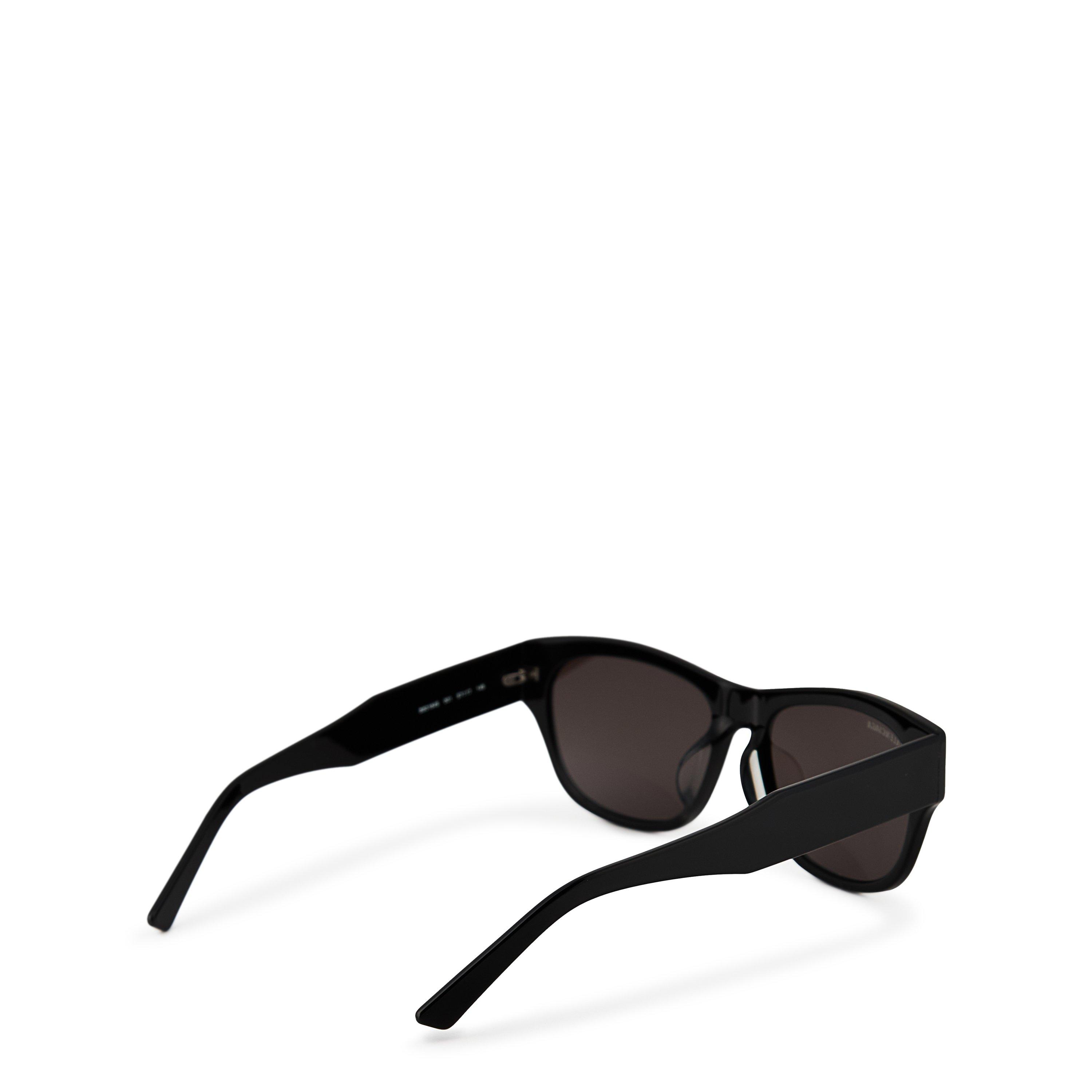 Black Grey 001 - Balenciaga - Acetate Rectangular Sunglasses - 3