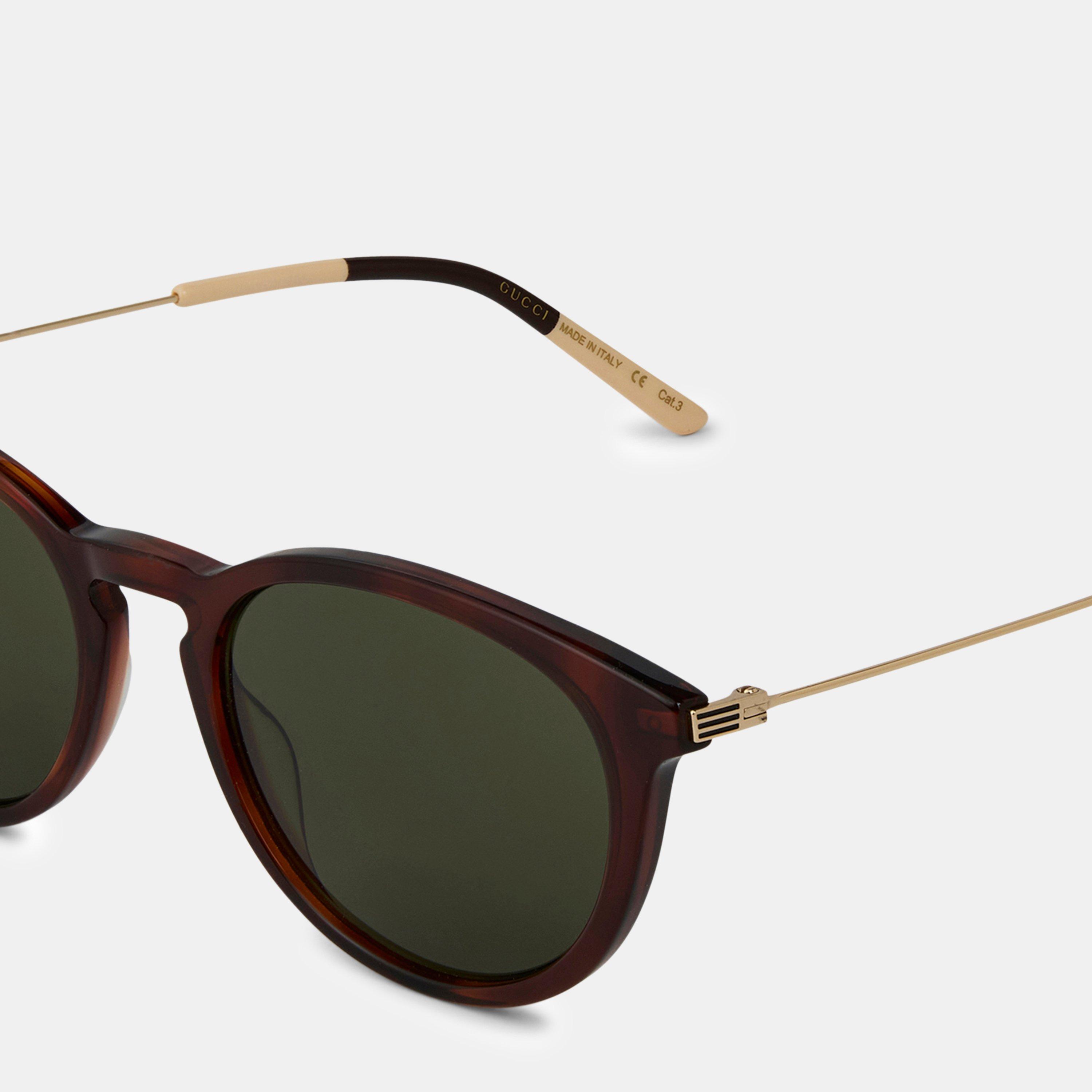 Gold Green 002 - Gucci - Aviator Sunglasses - 4