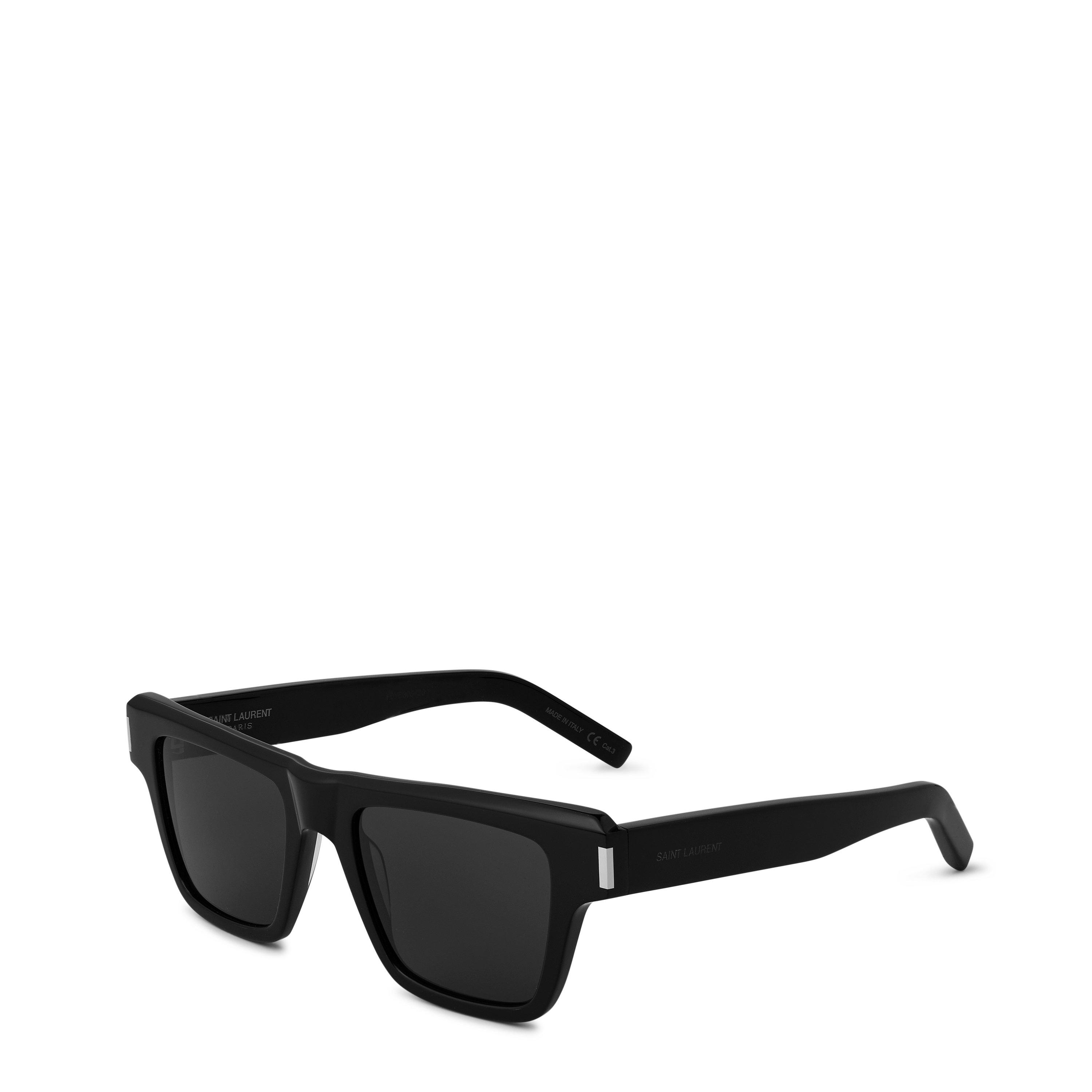 Black 001 - Saint Laurent - Saint Laurent SL 469 Mens Square Sunglasses - 1