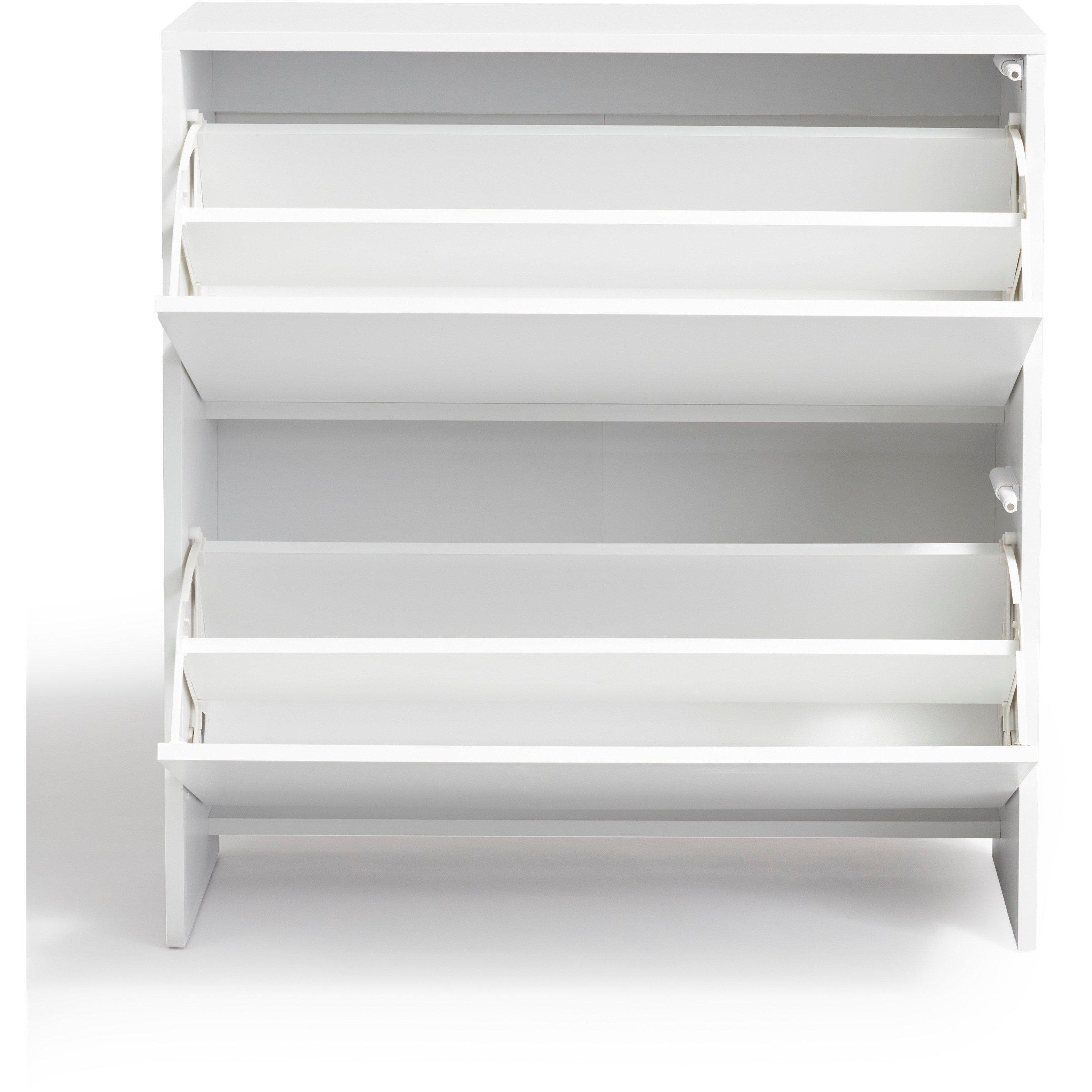 White - Homelife - Locke Shoe Storage Unit - 4