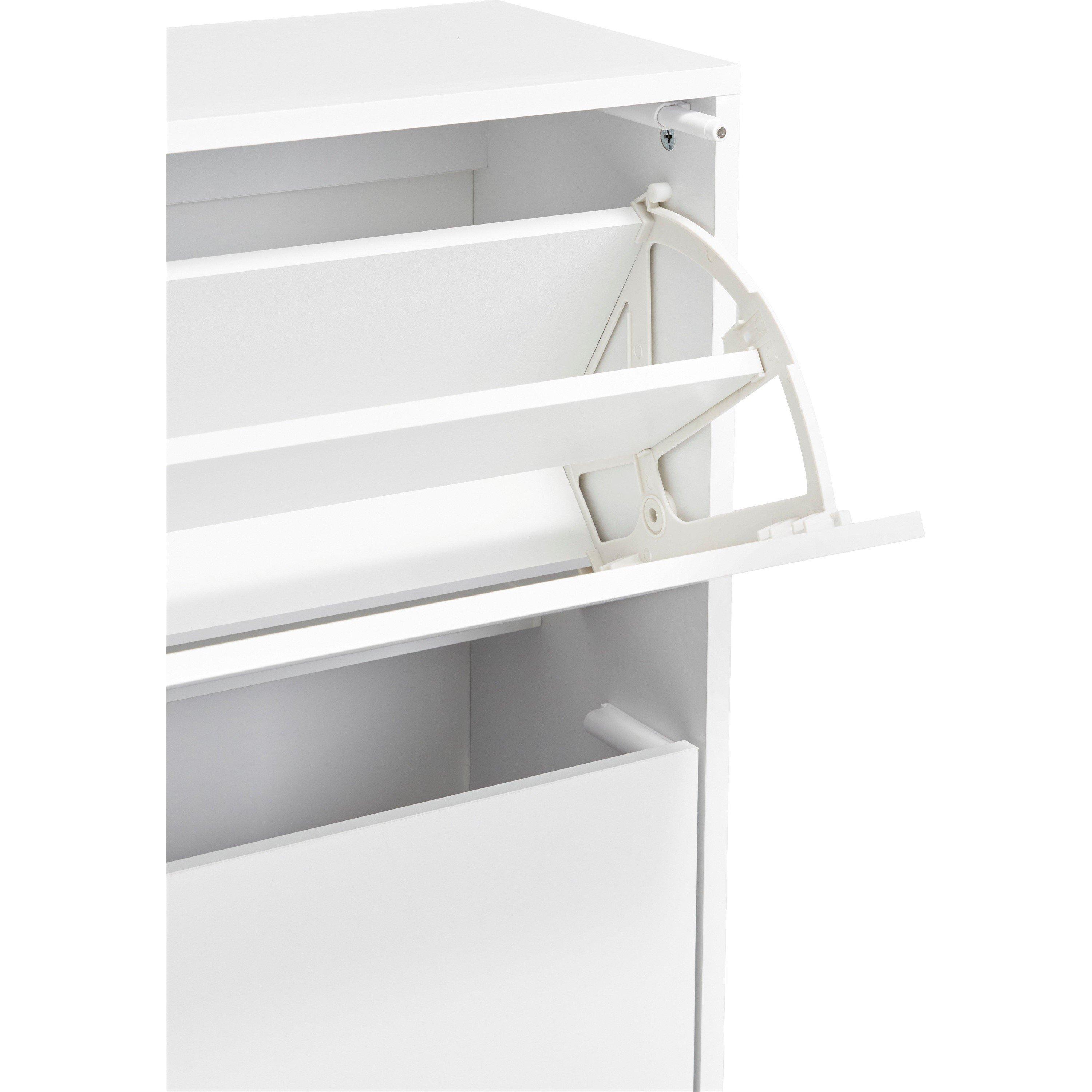 White - Homelife - Locke Shoe Storage Unit - 5